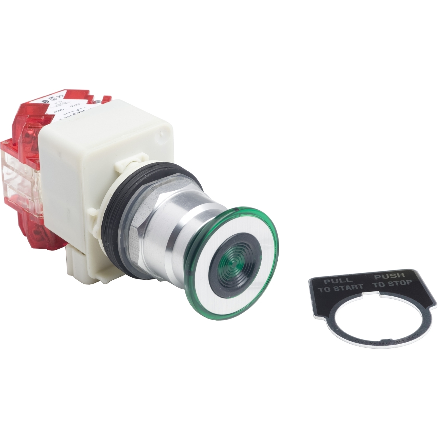 9001KR8P1GH25 Harmony Non-Illuminated Standard Type TK Pushbutton, 1.18 in, 2NC Contact, Green