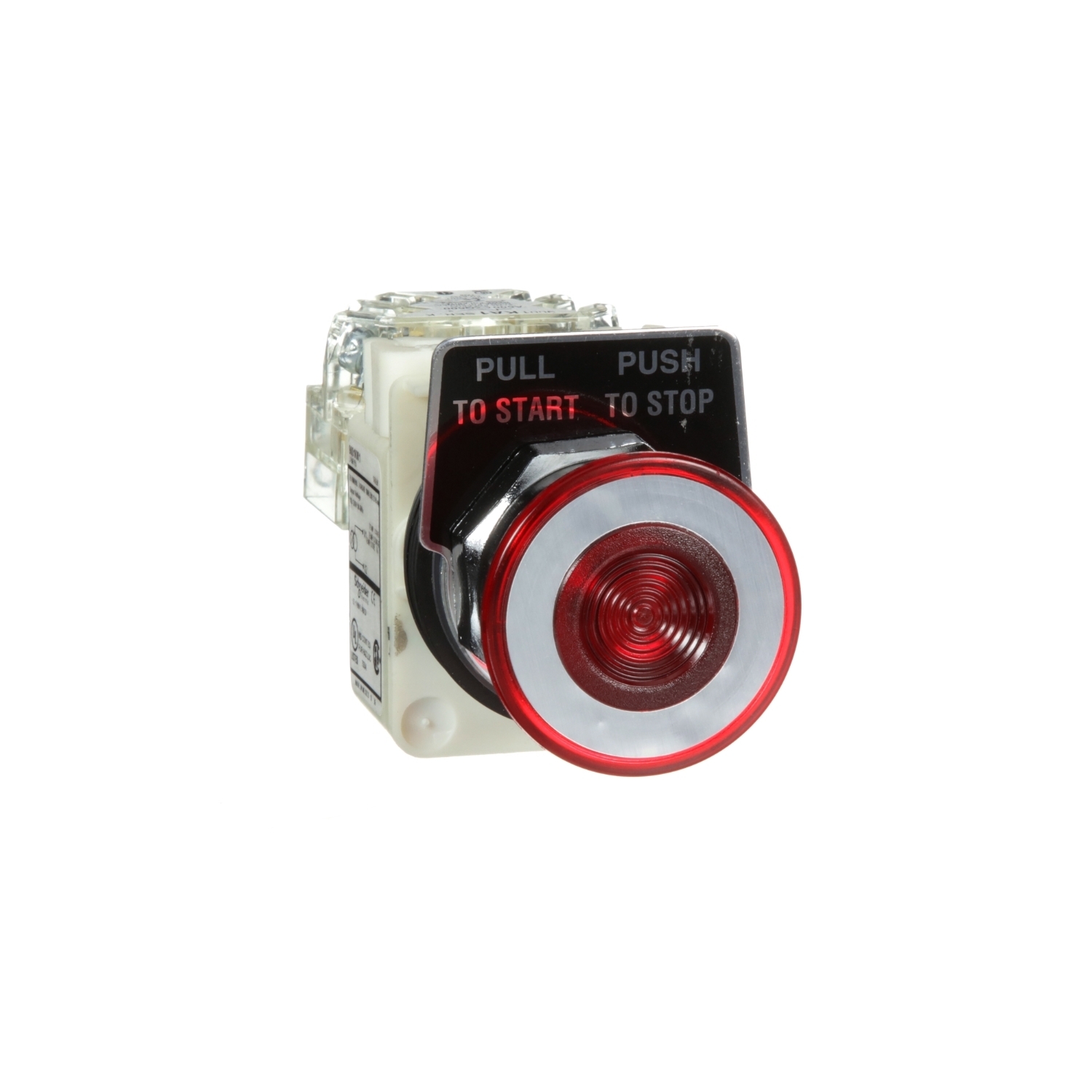 9001KR9P1RH13 9001K Type K Round Dusttight/Oiltight/Watertight Illuminated Pushbutton, 30 mm, 41 mm, 1CO Contact, Mushroom Head Operator, Red