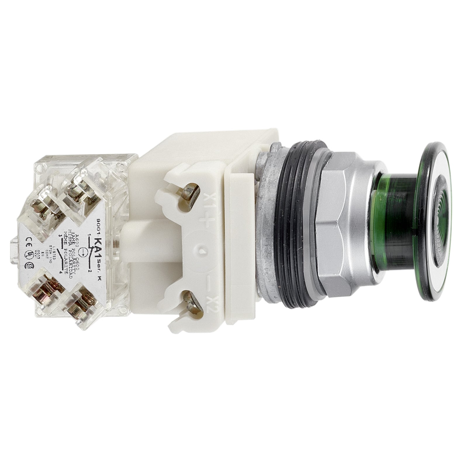 9001KR9P38LGG Harmony Pushbutton Operator, 30 mm, 41 mm Mushroom Head Operator