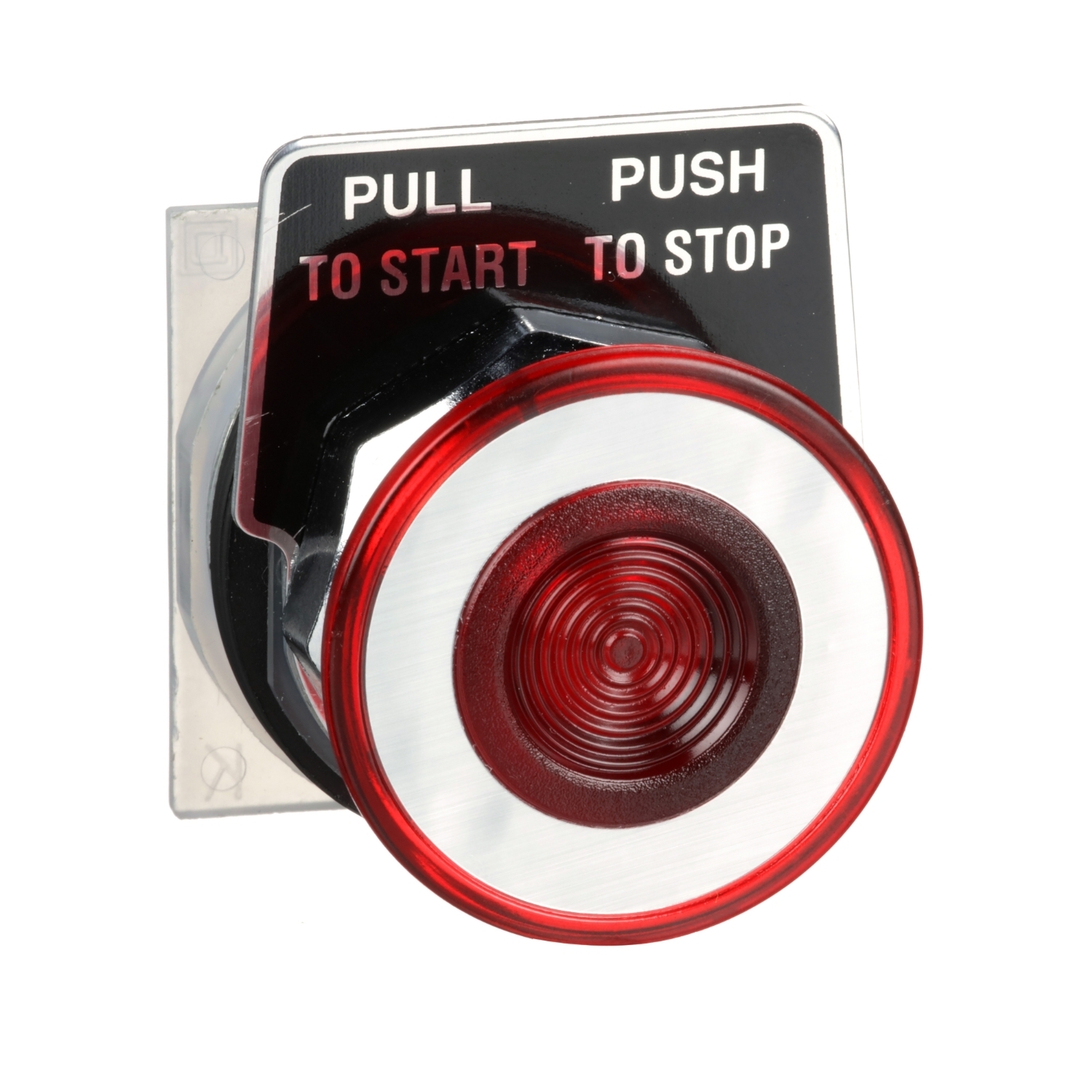 9001KR9R Harmony Type K Non-Illuminated Push-Pull Operator, 30 mm, 2 Positions, Red