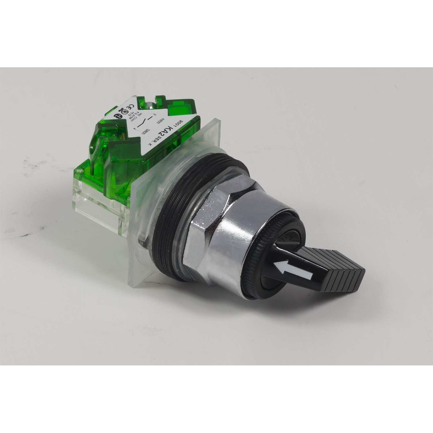 9001KS11FBH5 Harmony Type T-K Dusttight/Oiltight/Watertight Heavy Duty Round Non-Illuminated Selector Switch, 30 mm, 1NO Contact, Knob Operator, Black