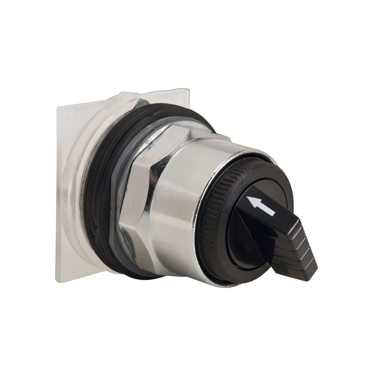 9001KS12B Harmony Heavy Duty Non-Illuminated Round Waterproof Weatherproof Type T-K Selector Switch Operator, 30 mm, Knob Operator, 2 Positions, Black