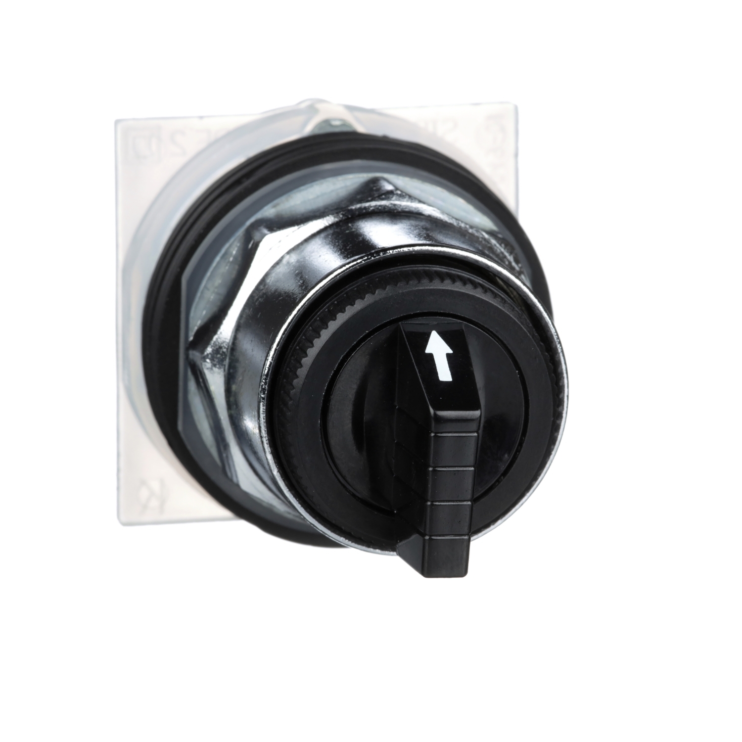9001KS42B Harmony Heavy Duty Non-Illuminated Selector Switch Operator, 30 mm, Knob Operator, 3 Positions, Black