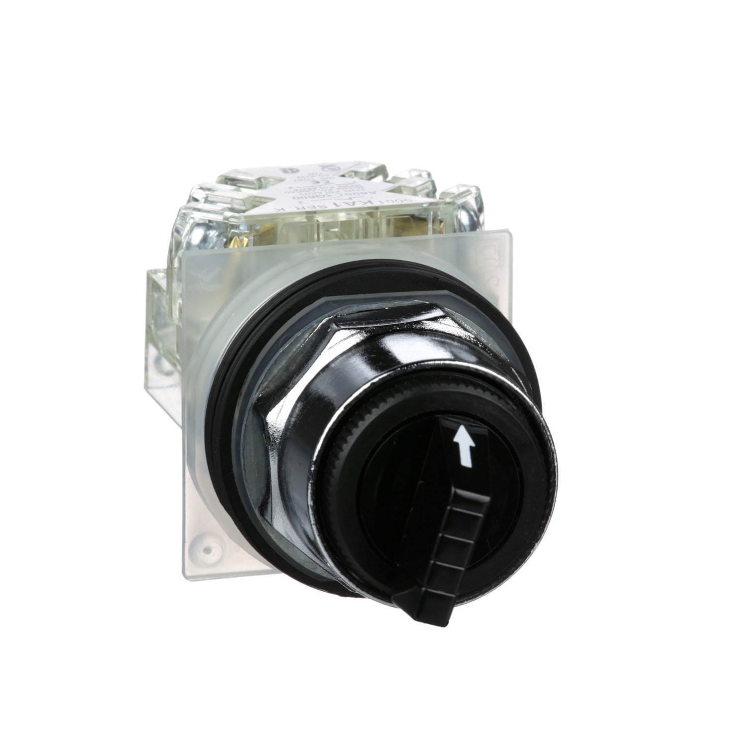 9001KS43BH13 Harmony Heavy Duty Non-Illuminated Selector Switch, 30 mm, 1CO Contact, Knob Operator, Black