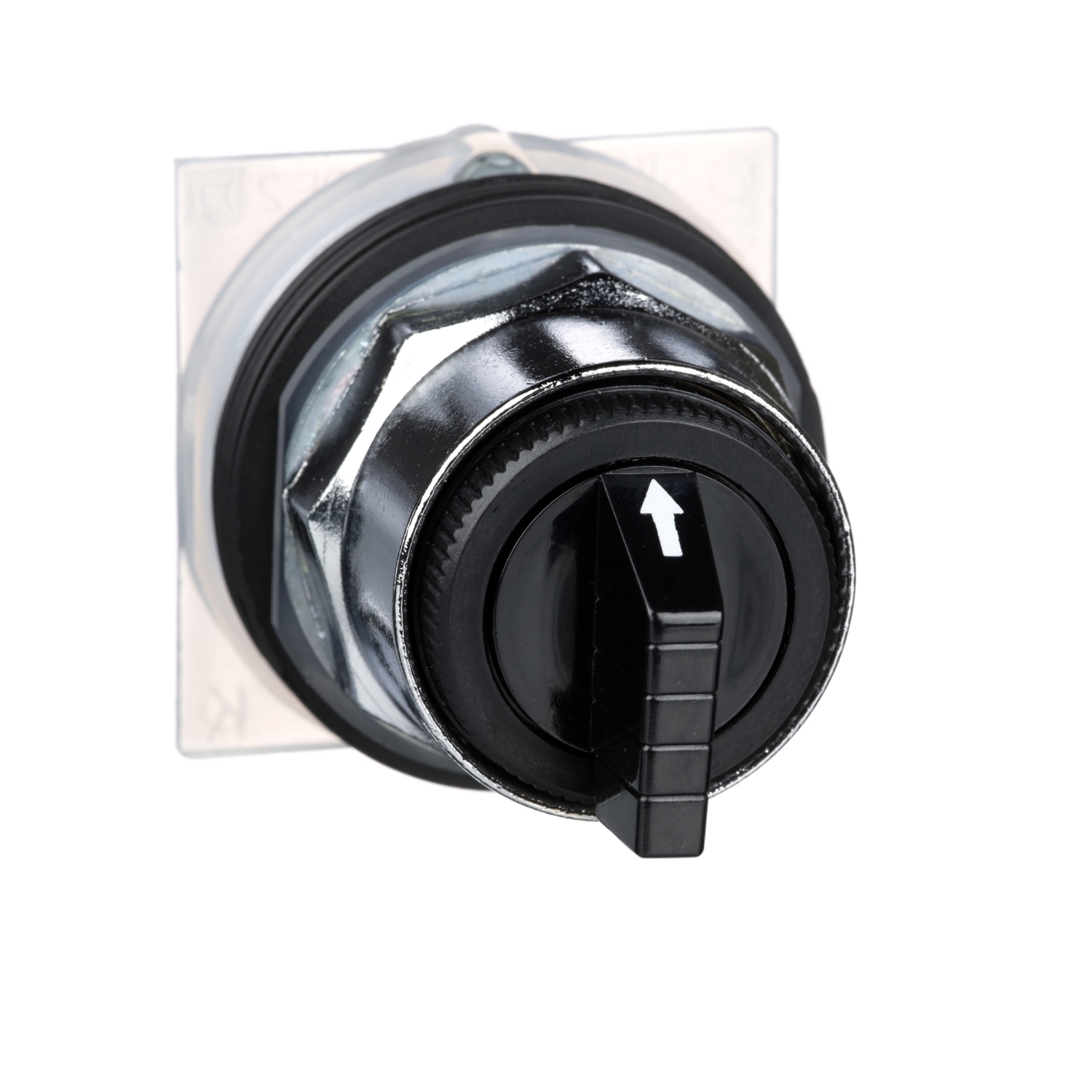 9001KS46B Harmony Heavy Duty Non-Illuminated Selector Switch Operator, 1.18 in, Knob Operator, 3 Positions, Black