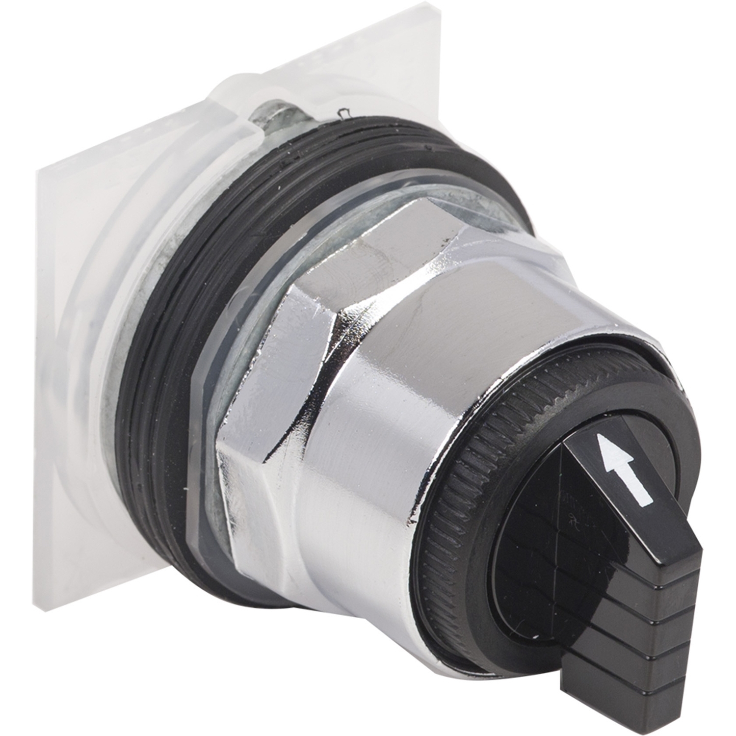 9001KS49B Harmony Type T-K Dust/Oil/Watertight Heavy Duty Round Waterproof Non-Illuminated Selector Switch Operator, 30 mm, Knob Operator, 3 Positions, Black