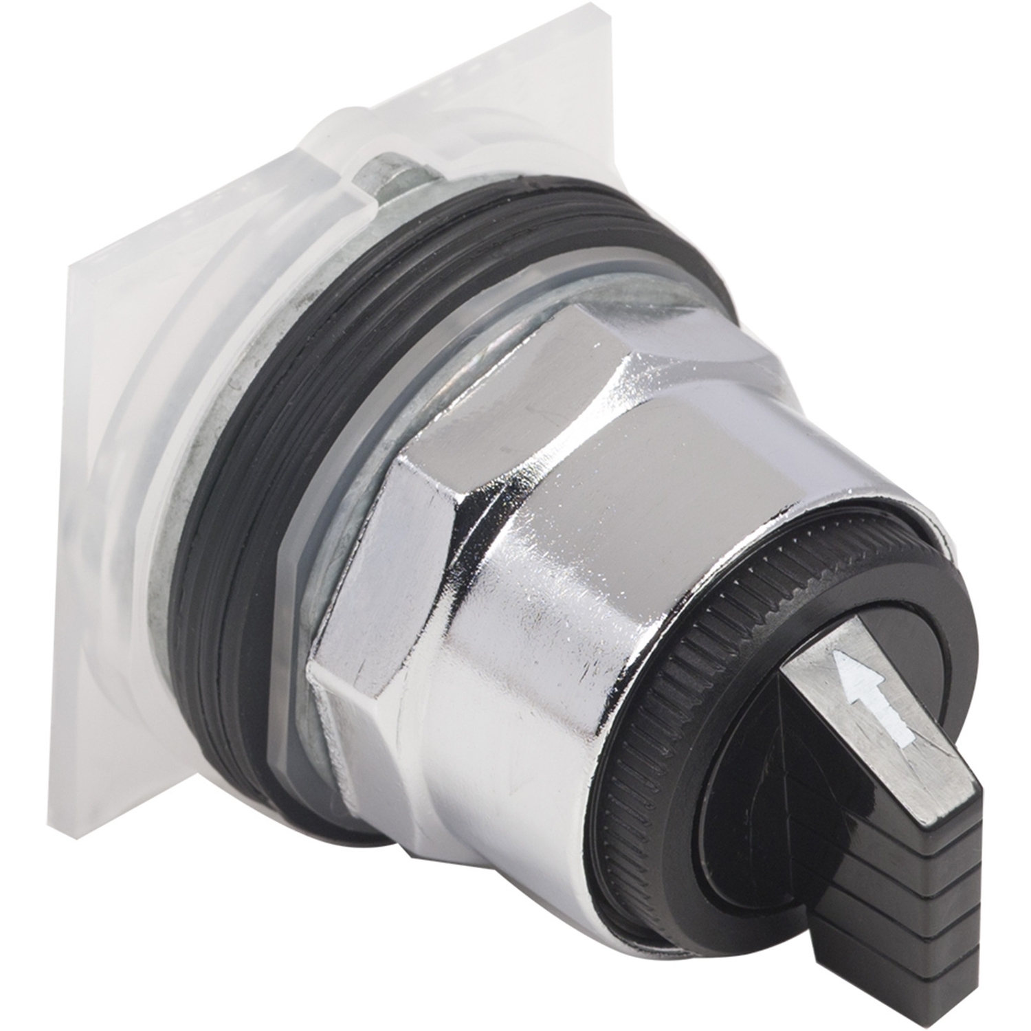9001KS63B Harmony Heavy Duty Non-Illuminated Selector Switch Operator, 1.18 in, Knob Operator, 3 Positions, Black