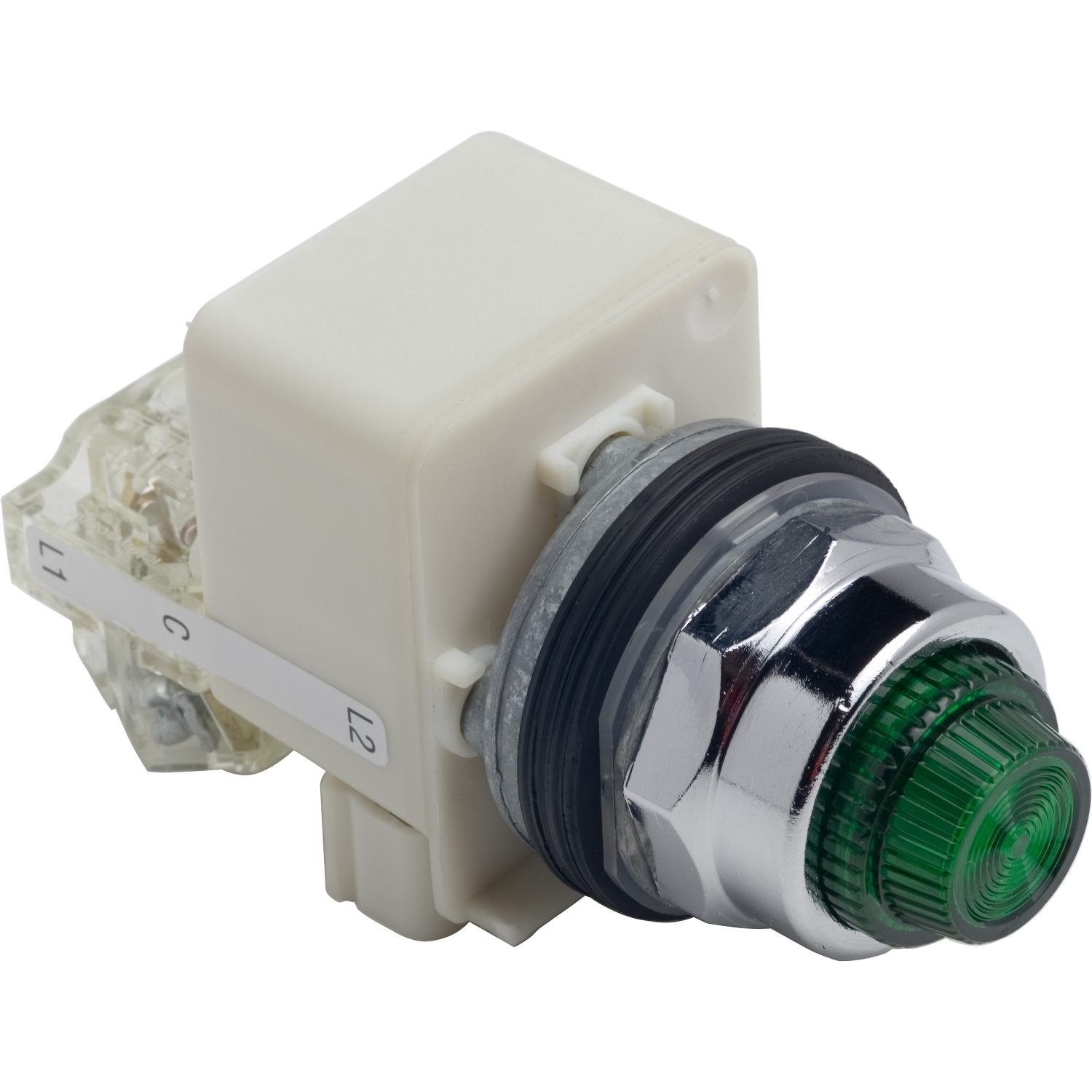 9001KT38LGG31 Harmony Type K Pilot Light, 120 V AC/DC, 0.55 A, 1.4 VA, Fresnel Lens, Panel Mount