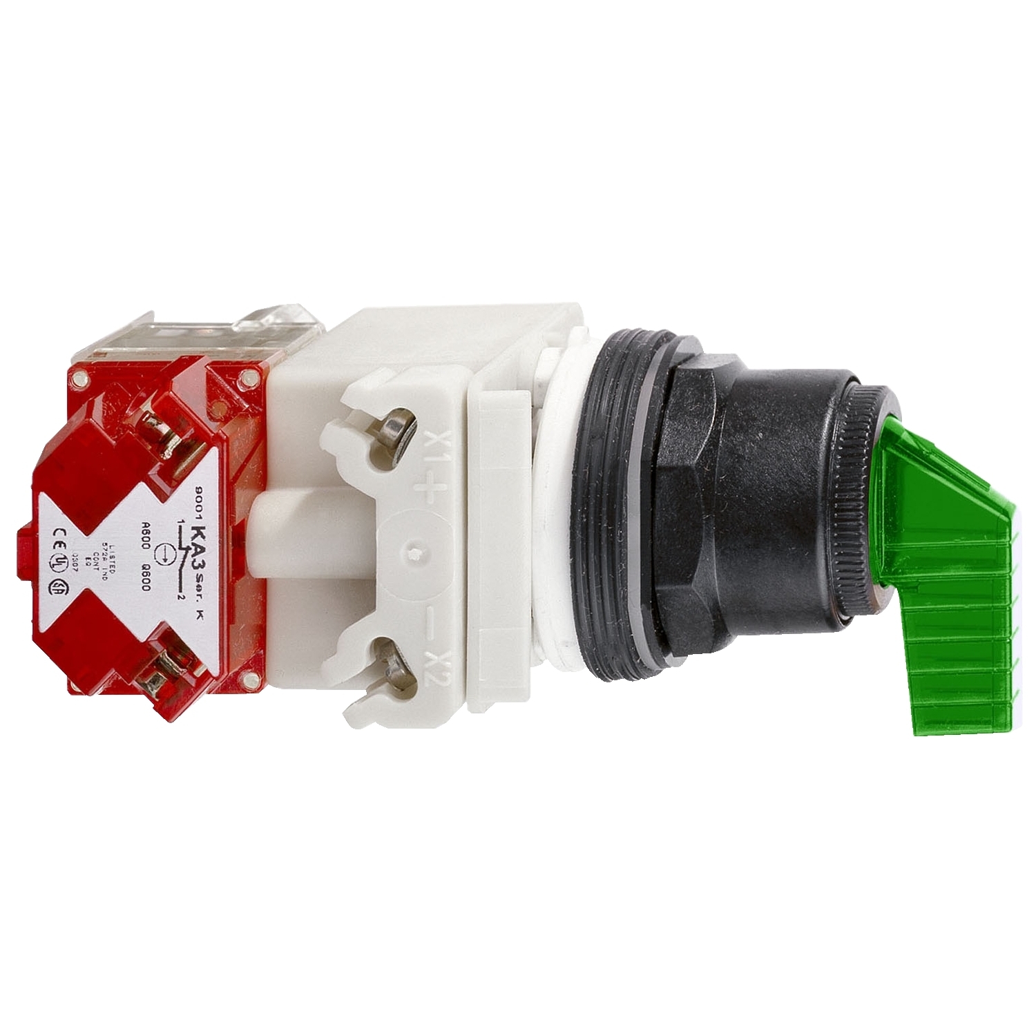 9001SK11J38FGH1Y238 Harmony Illuminated Selector Switch, 30 mm, 1NO-1NC Contact