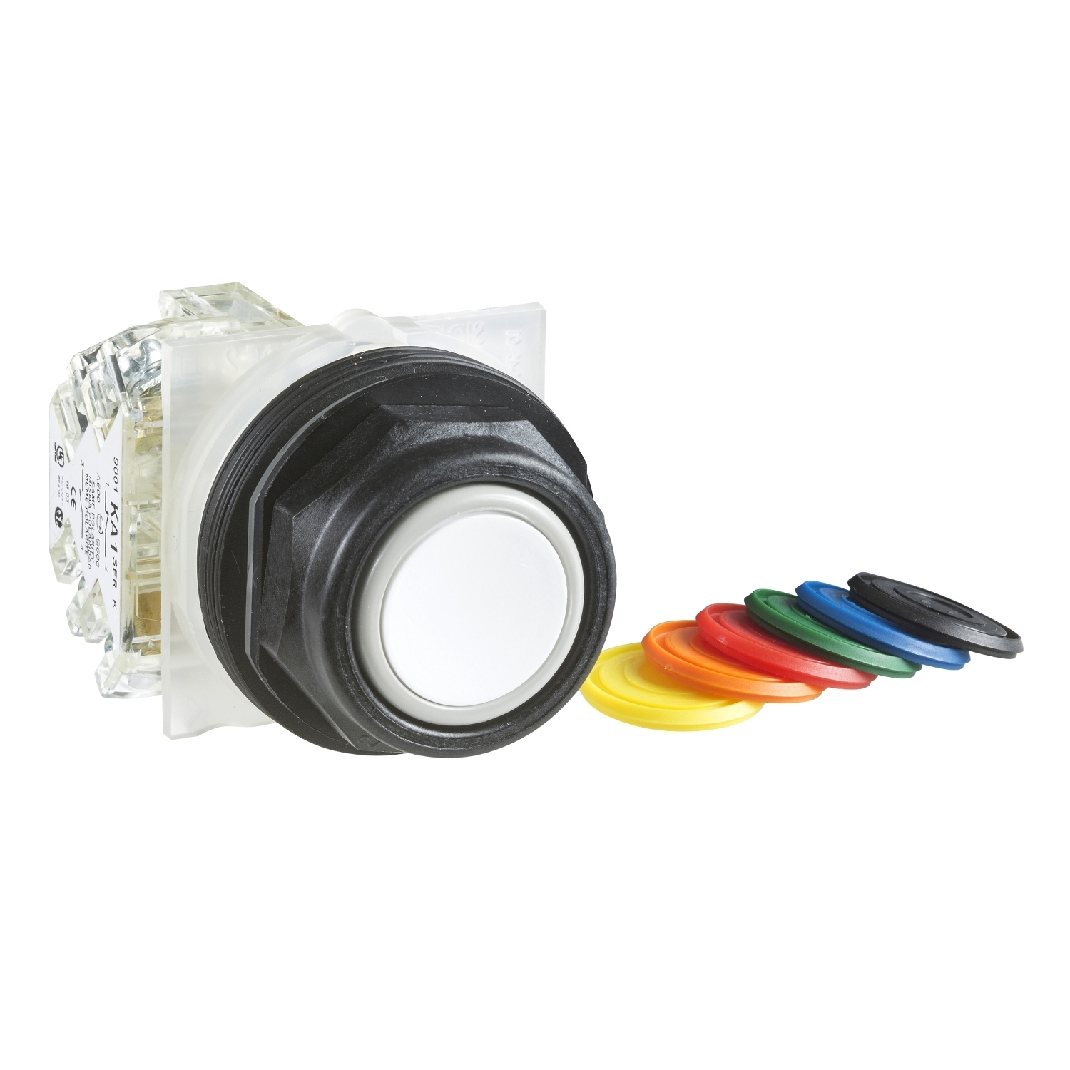 9001SKR1UH13 Harmony Type SK Non-Illuminated Pushbutton, 30 mm, 1NO-1NC Contact