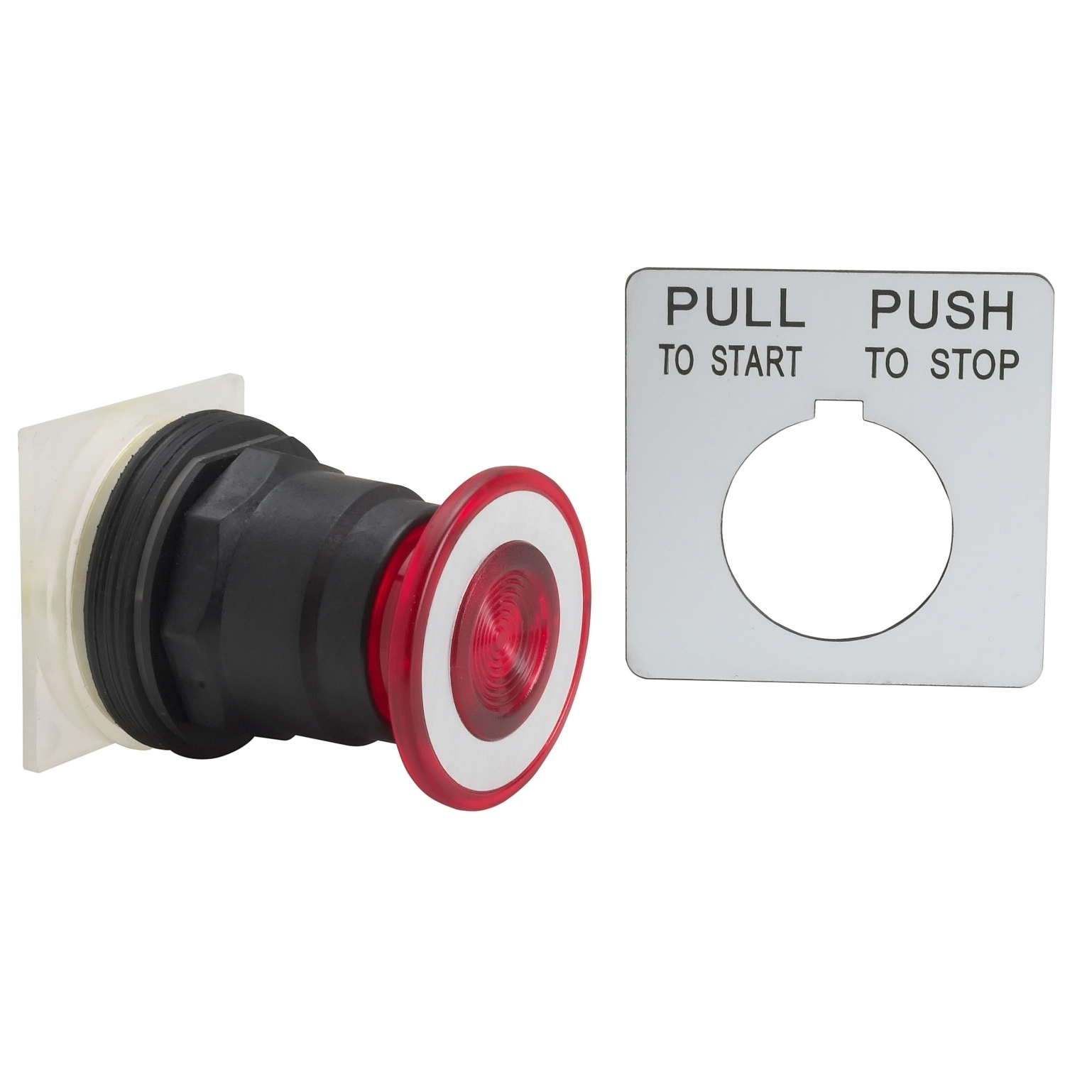 9001SKR8R Harmony Non-Illuminated Type K Push-Pull Operator, 1.18 in