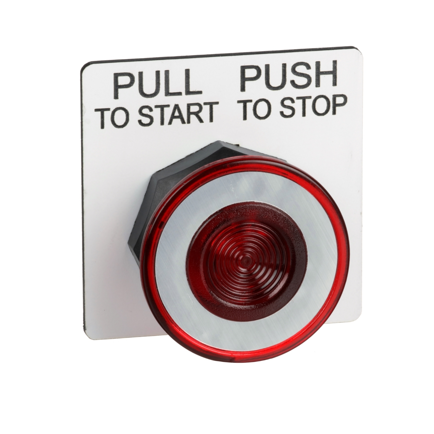 9001SKR9R Harmony Type K Dusttight Oiltight Watertight Heavy Duty Round Non-Illuminated Push-Pull Operator, 30 mm, Red