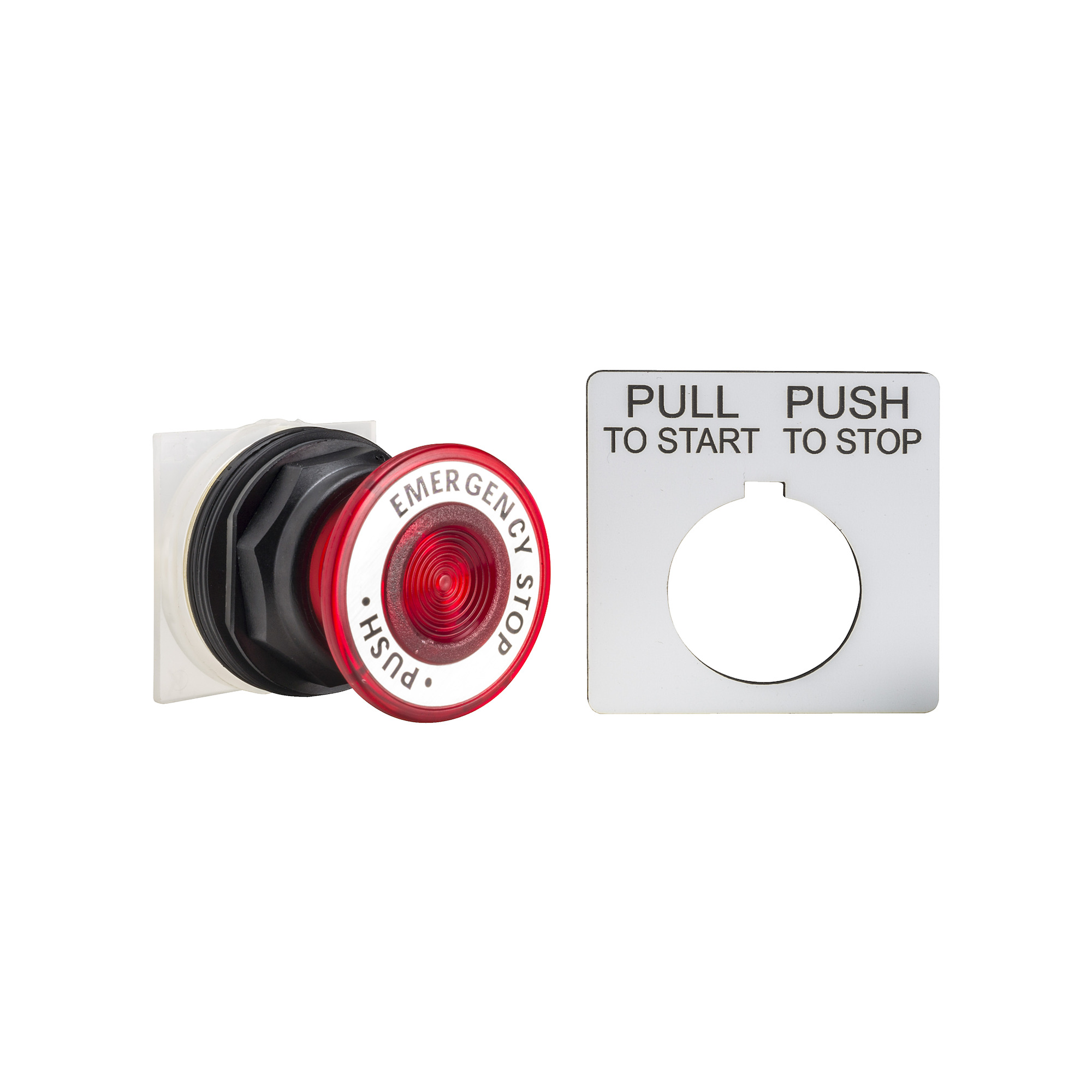 9001SKR9R05 Harmony Emergency Stop Non-Illuminated Type SK Pushbutton Operator, 1.18 in, 2 Positions, Black