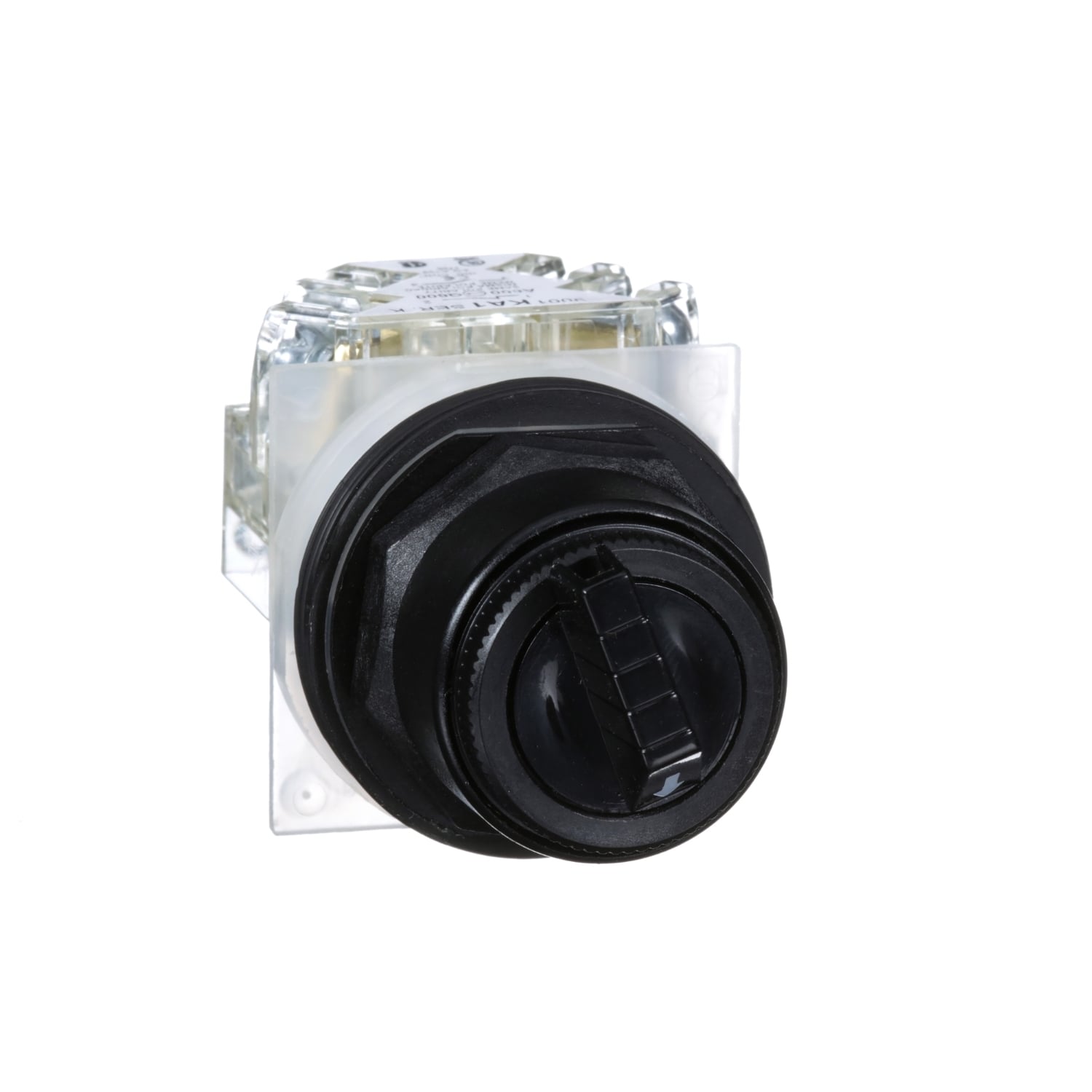 9001SKS43BH13 Harmony Non-Illuminated Round Type SK Selector Switch, 1.18 in, 1CO Contact, Knob Operator, Black