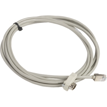 990NAA21510 Modicon Ruggedized Programming Cable, 3.05 m L Cable, For Use With Modicon Quantum Automation Platform, Modbus Plus Network