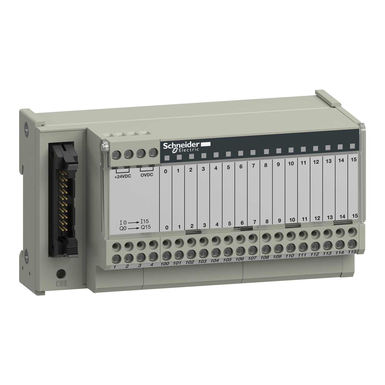 ABE7H16R11 Advantys Telefast Passive Connection Sub-Base, 16 Terminals, Screw Wire Clamp, Input/Output Function, For Use With Quantum Automation Platform