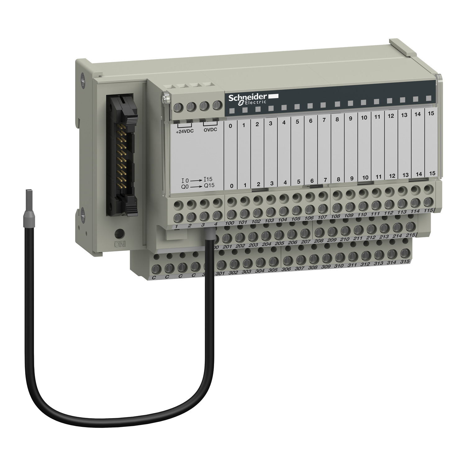 ABE7H16R31 Advantys Telefast Passive Connection Sub-Base, 48 Terminals, Screw Wire Clamp, Input/Output Function, For Use With Quantum Automation Platform