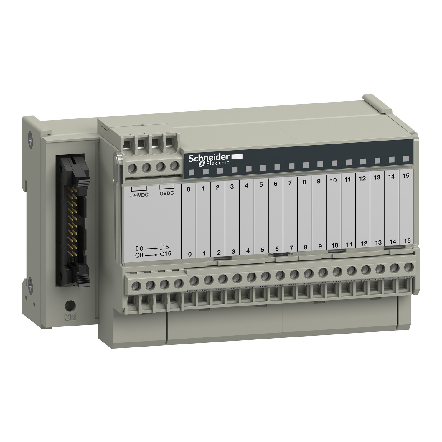 ABE7R16S111 Advantys 2-Output Sub-Base With EM Relay, 24 V DC, For Use With Modicon ABE7 Electromechanical Relay
