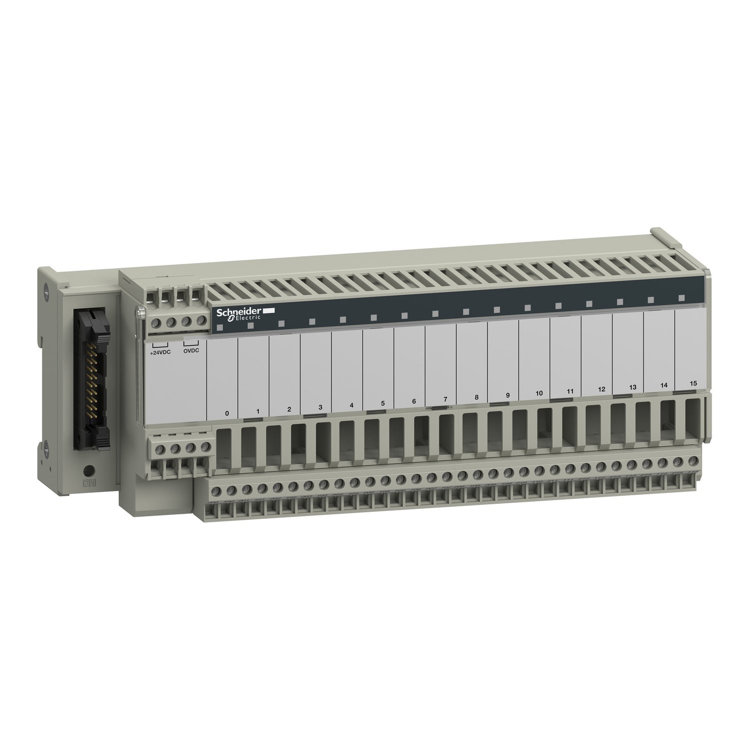 ABE7S16E2F0 Advantys Universal Input Sub-Base With Solid State Relay, Screw Wire Clamp, For Use With Solid State Relay