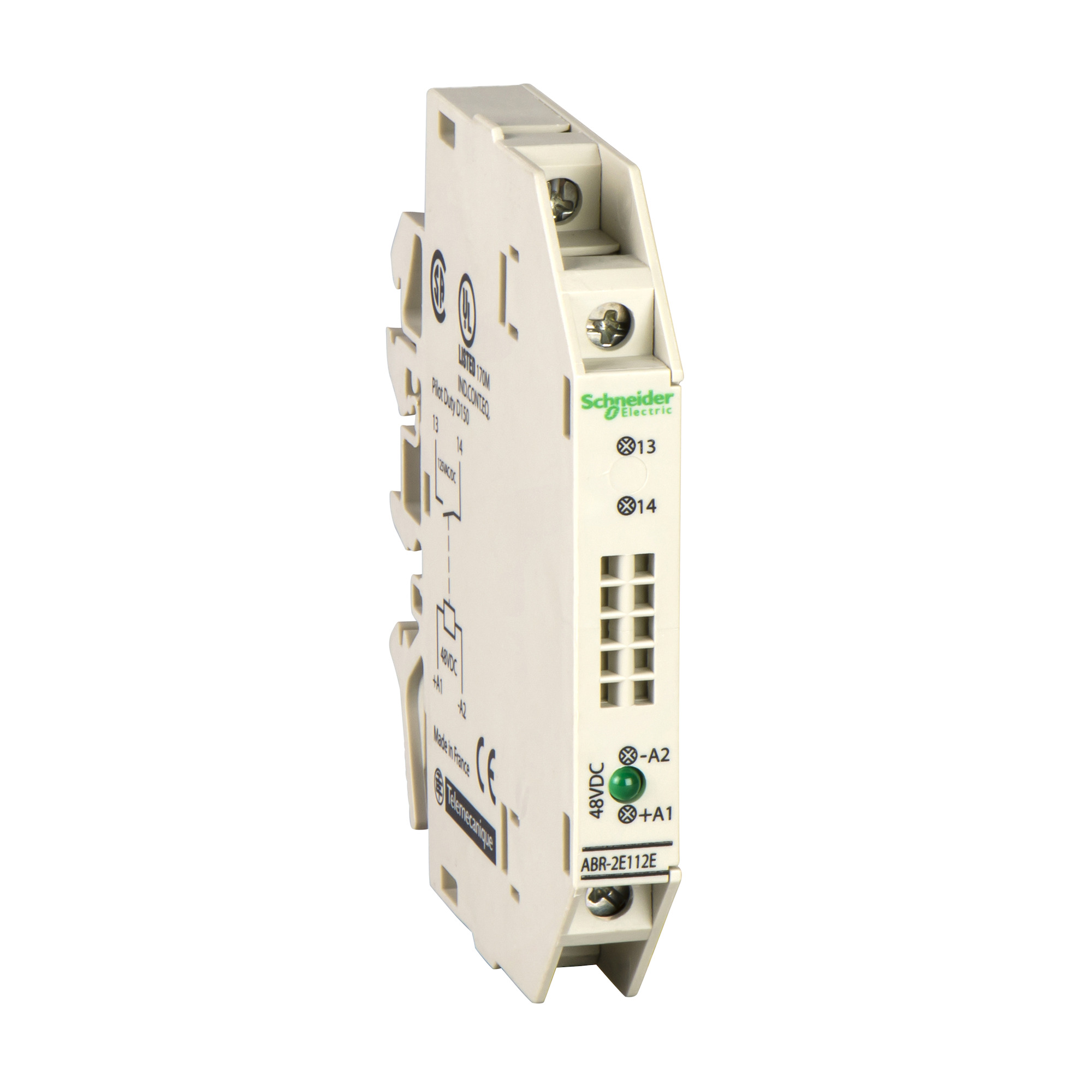 ABR2E112B Input Interface Module, 1 A, 1NO 1 Form A Contact, 24 V Coil