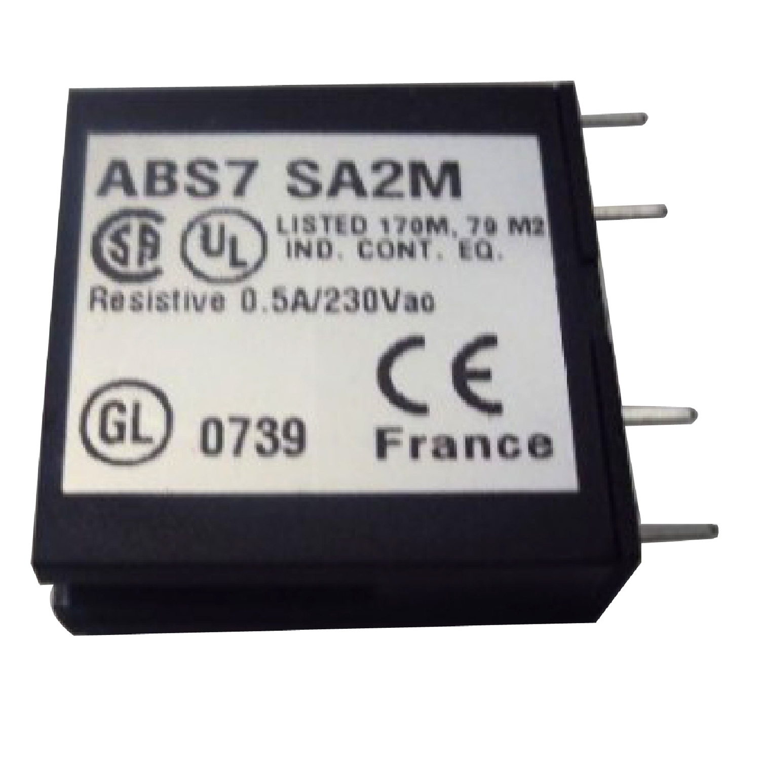 ABS7SA2M Advantys Telefast Plug-In Solid State Relay, 0.5 A, 24 V V Coil