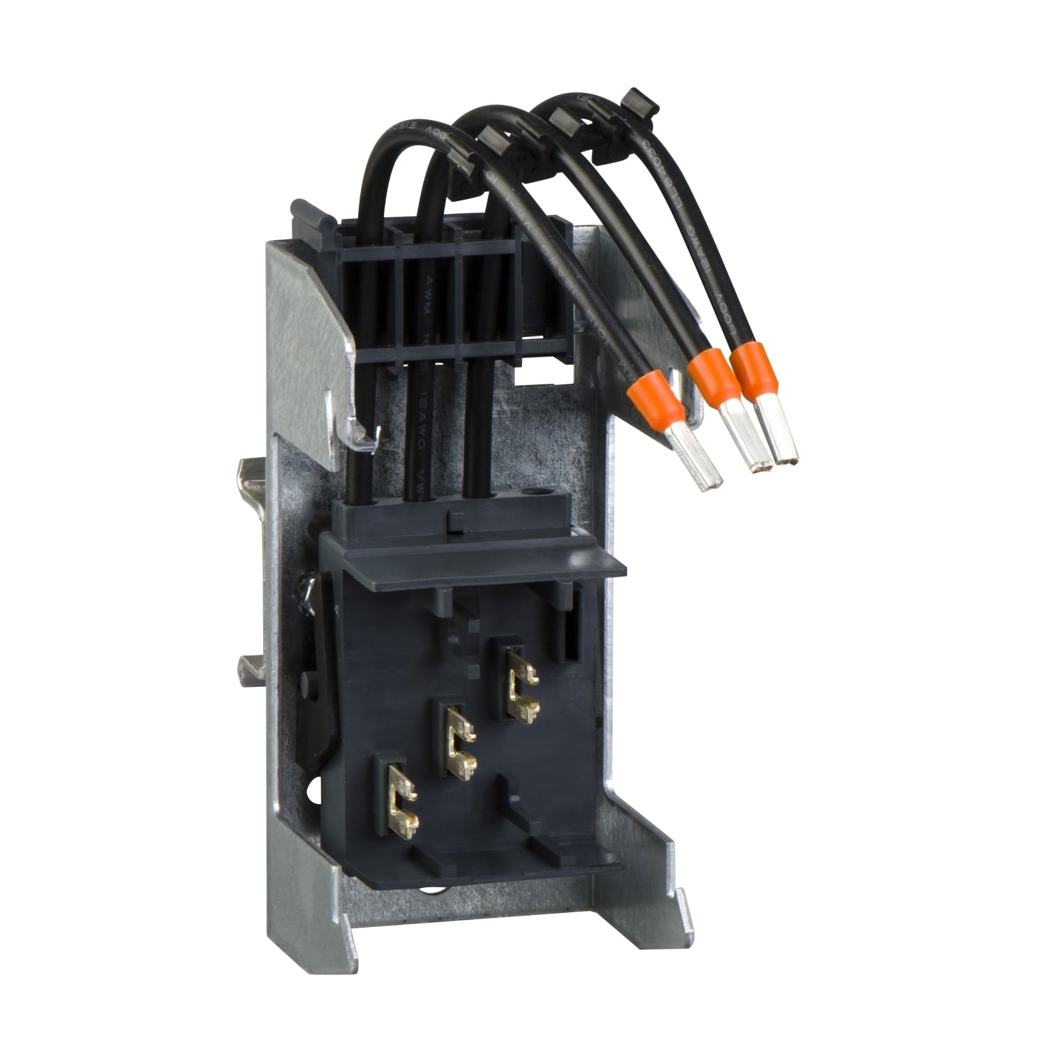 AK5PA231 Linergy Plug-In Single Mounting Plate, For Use With Busbar, 3-Pole, 25 A Conventional Free Air Thermal Current, 690 V AC Rated Insulation
