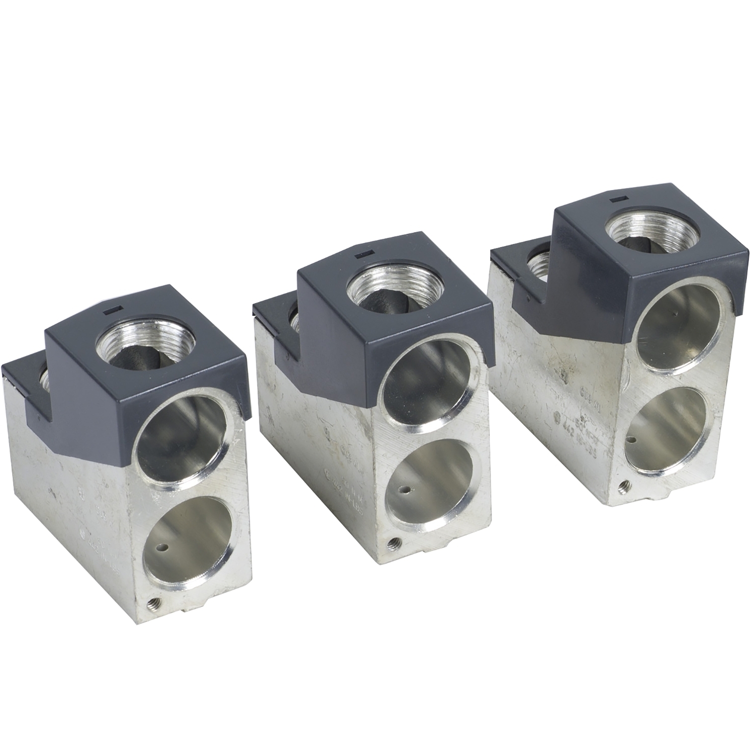 AL600LS52K3 PowerPact 3-Pole Mechanical Lug Kit, 2/0 AWG to 500 kcmil, Threaded Mount, For Use With 400 to 600 A L Frame Unit Mount Circuit Breaker