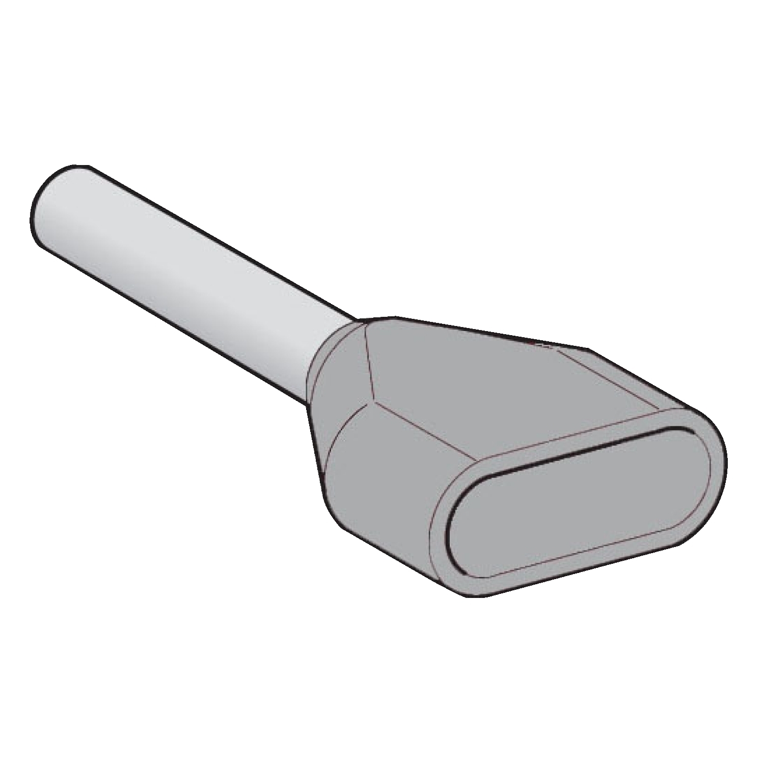 AZ5DE025 Insulated Cable End, 14 AWG Cable, 4.2 mm Dia x 18.5 mm L, Plastic