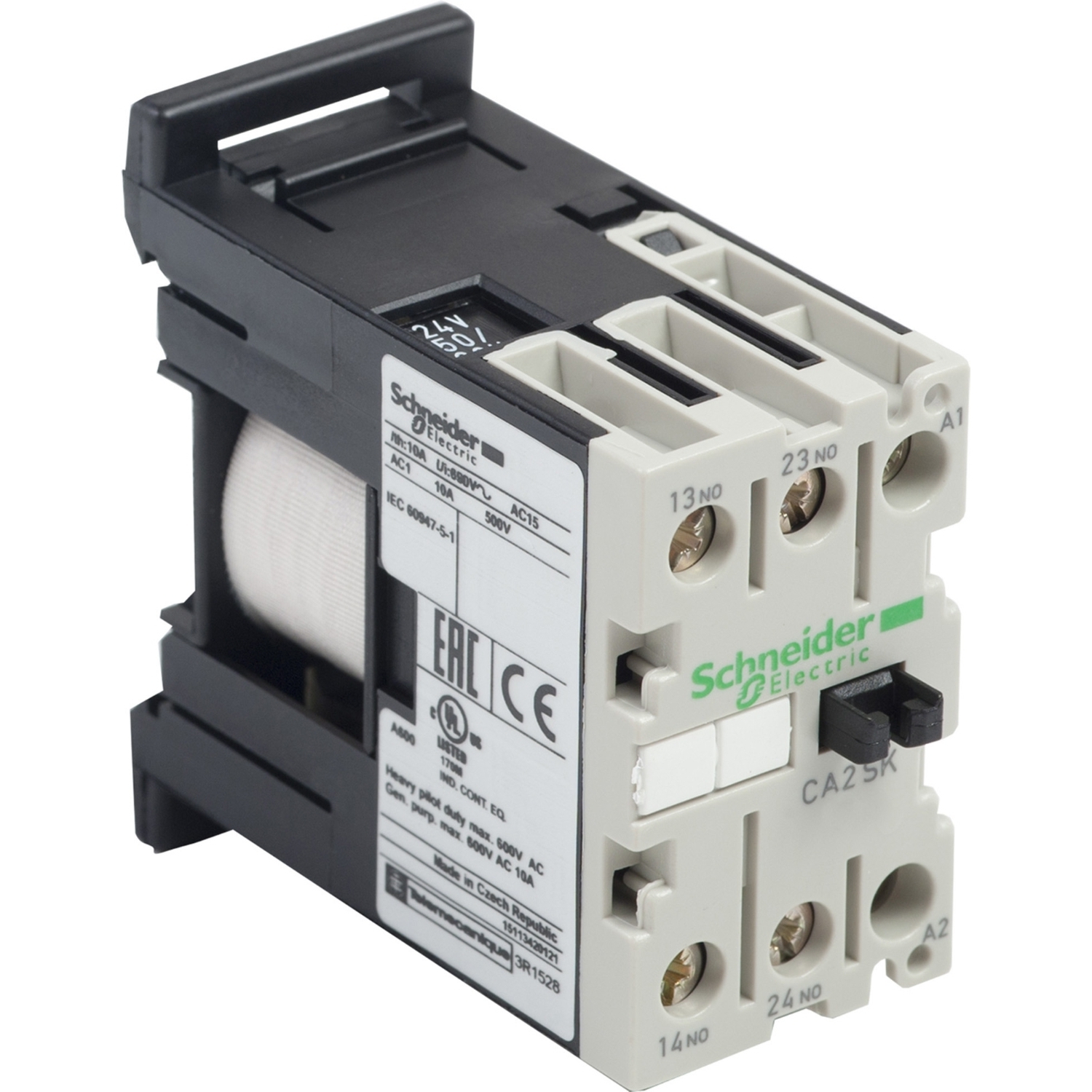 CA2SK20F7 TeSys SK Series Control Relay, 10 A, 2NO 2 Form A Contact, 110 VAC V Coil