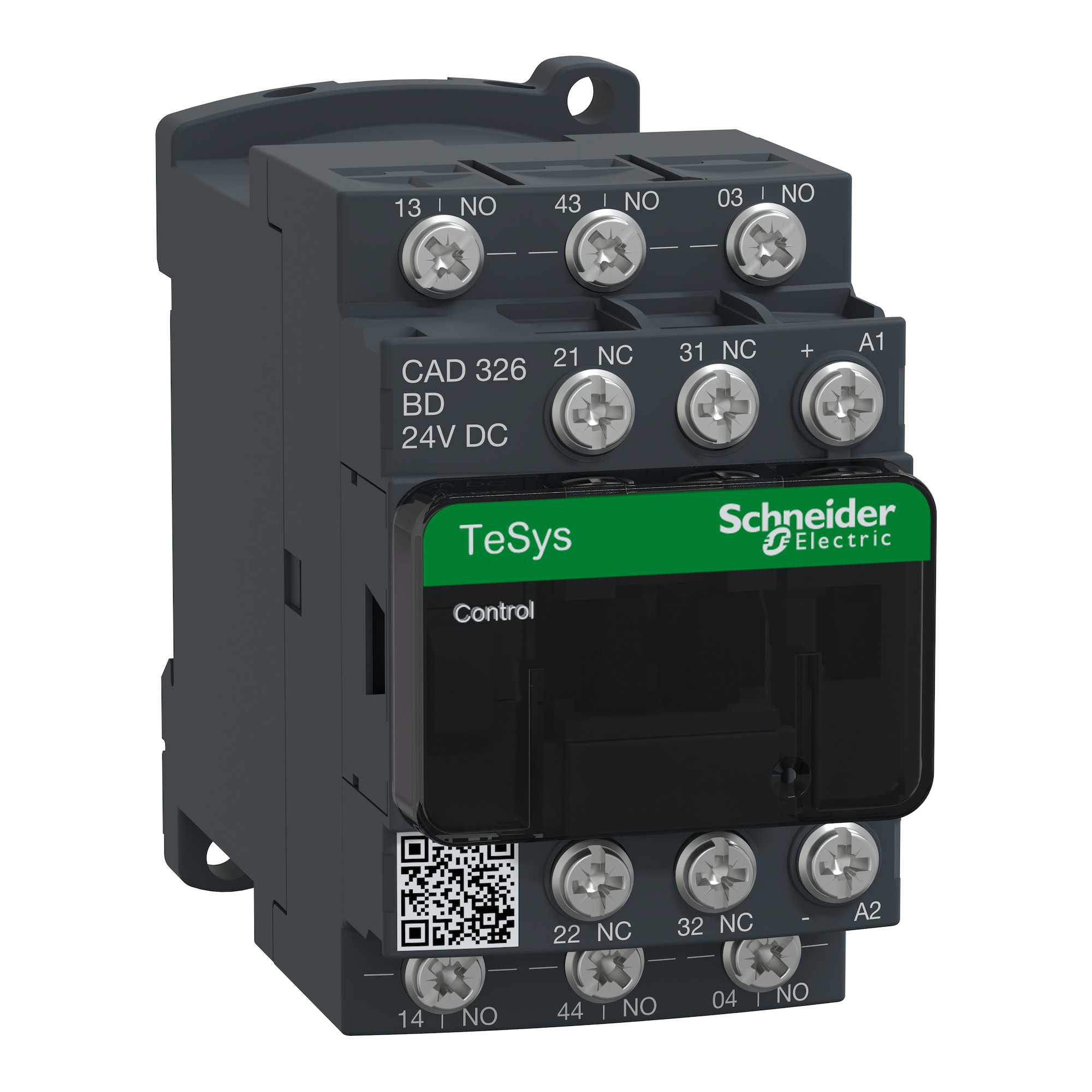 CAD326UD TeSys D Control Relay, 10 A, 3NO-2NC 3 Form A/2 Form B Contact, 250 VDC V Coil