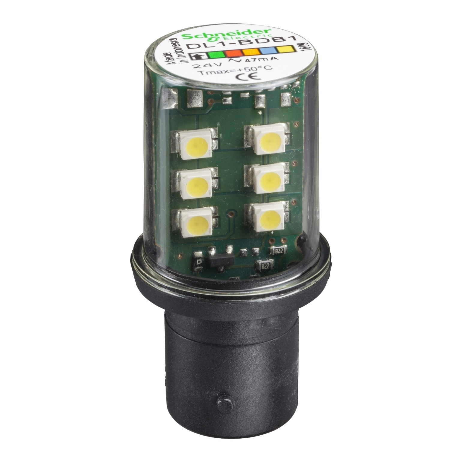 DL1BDB1 Harmony DL Series Steady-On Protected Bulb, BA15D LED Lamp