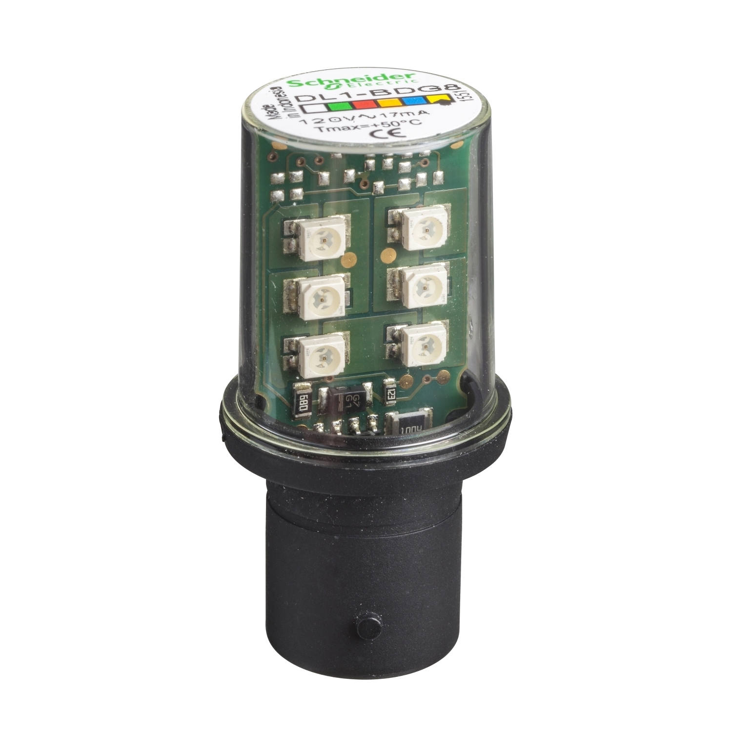 DL1BDG8 Harmony DL Series Protected Steady LED Bulb, BA15D LED Lamp