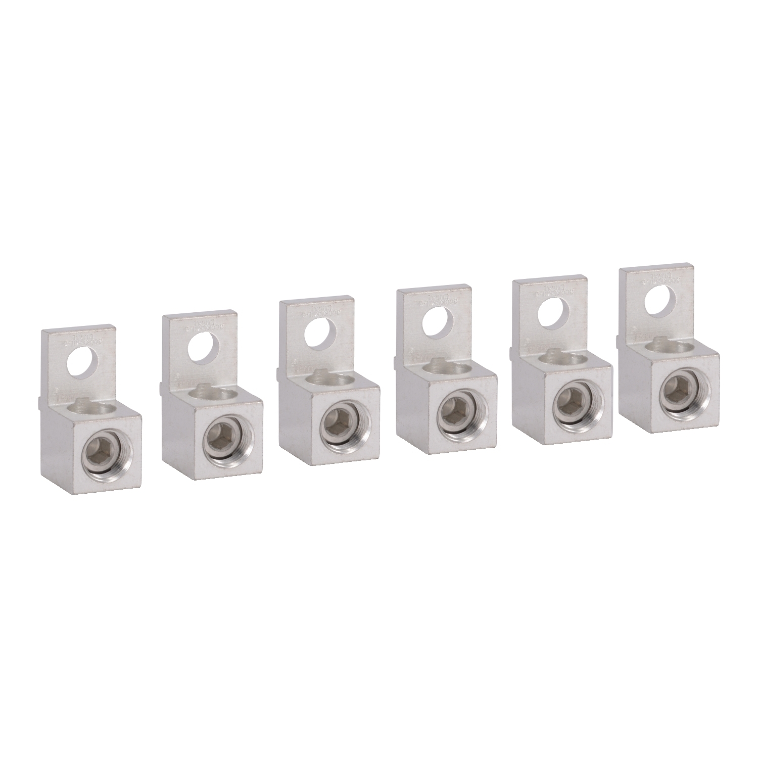 DZ2FH6 TeSys Direct Mount Contactor Lug Kit, For Use With LC1F225, LC1F265, LC1F330 2, 3-Pole Contactor, Aluminum/Copper