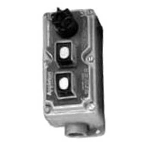 Pilot Light Station, 3-Device Combination Pushbutton, Series: EFD, 600 VAC, 10 A, Start/Stop Legend, NEMA 3/7CD/9EFG NEMA, Malleable Iron, 8.13 in H x 3.5 in W x 5.5 in D Dimensions