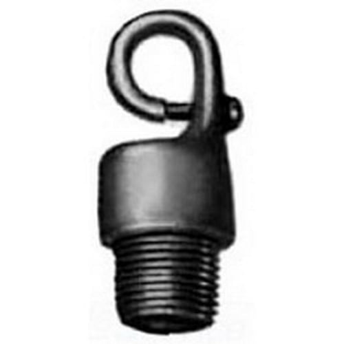 EFHM-50 Unilets Male Safety Support Hook With 3/8 in Jaw Opening, 1/2 in, 200 lb Load, Malleable Iron, Clear Chromate/Zinc Electro-Plated