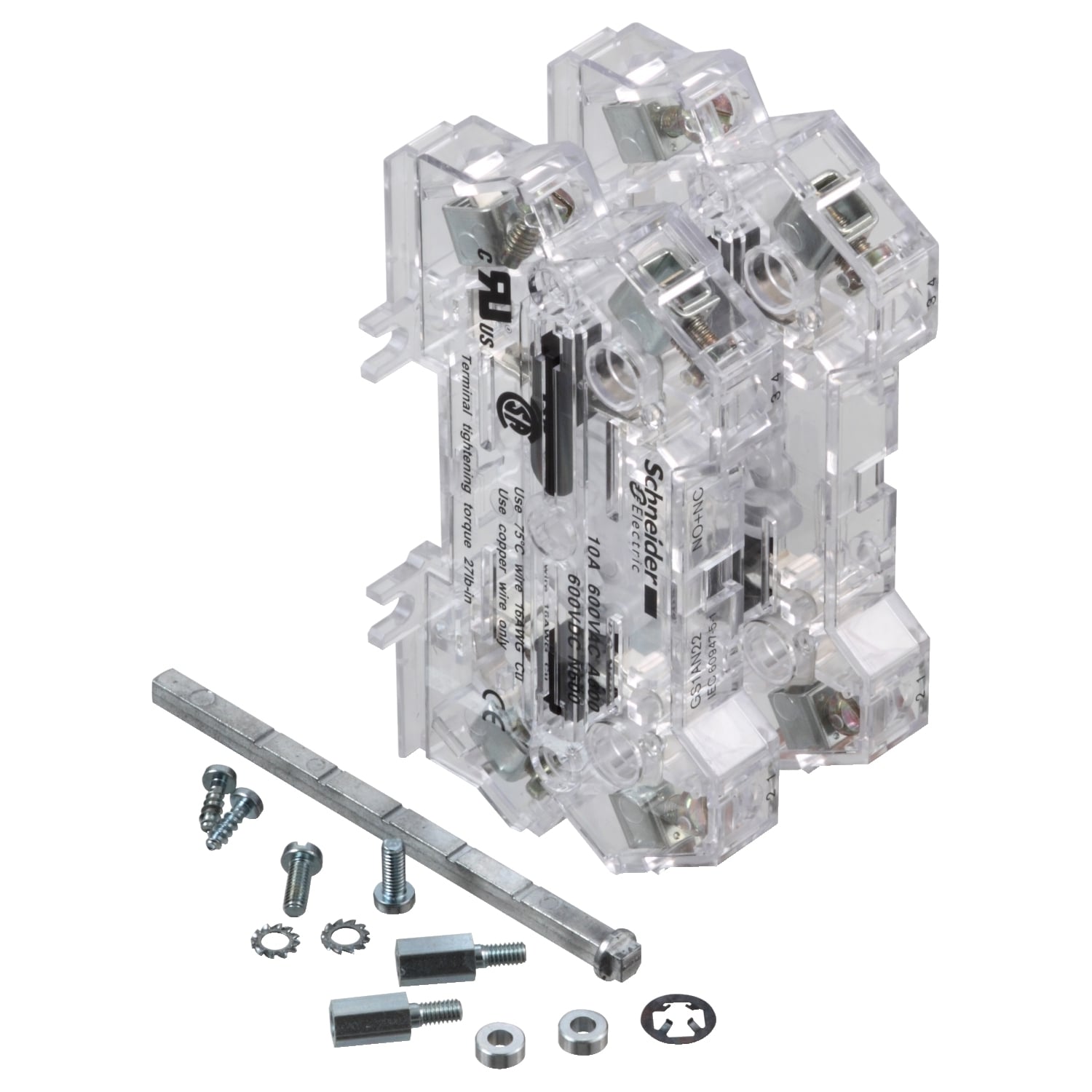 GS1AN22 Instantaneous Auxiliary Contact, 600 V AC, 20 A, 2NO-2NC Contacts