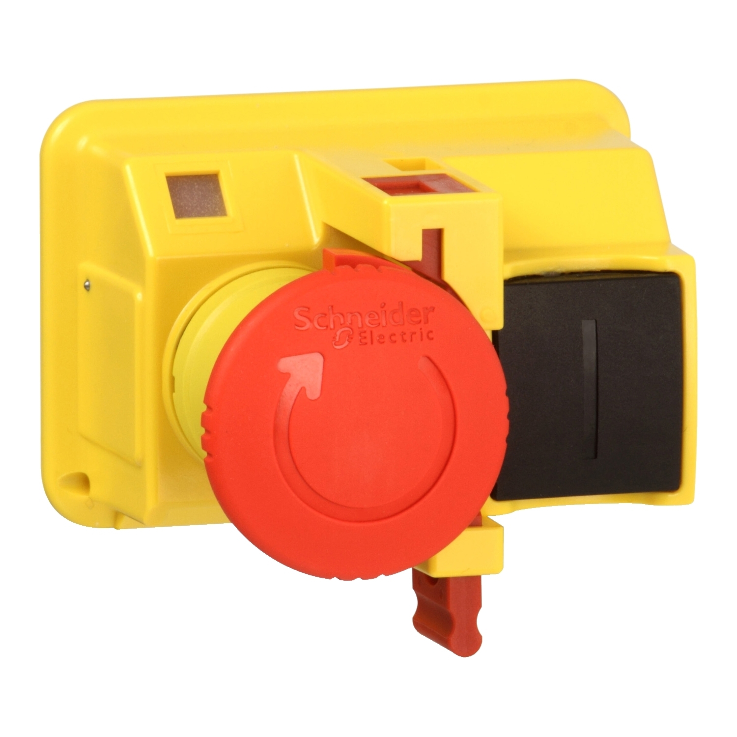 GV2K04 TeSys Mushroom Head Emergency Stop Turn To Release Padlocking Pushbutton Latching, For Use With LE1GVMEK, GV2MP, GV2MC Enclosure, TeSys GV2, TeSys LE Manual Starter, Red