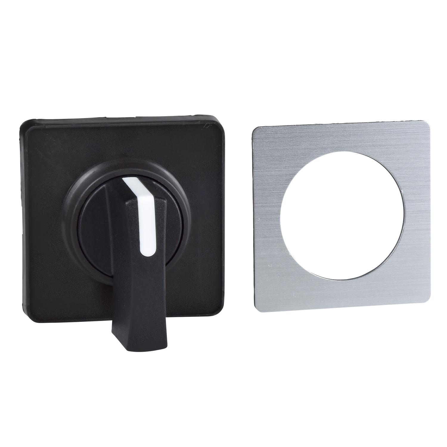 KBC1H Harmony Cam Switch Operating Head With 45 x 45 mm Front Plate, 45 mm W x 69 mm D x 45 mm H, UNMARKED Legend, Black