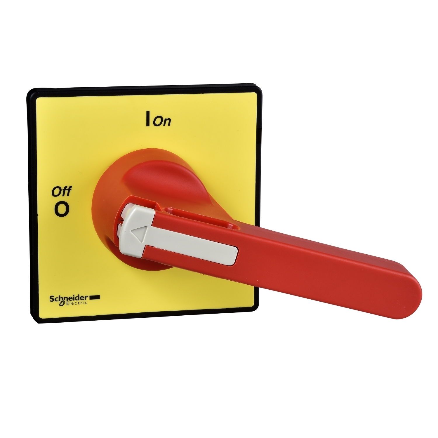 KCF3PZ KCF Front Screw Mount Rotary Handle, 3.54 in W x 3.54 in H, Red/Yellow