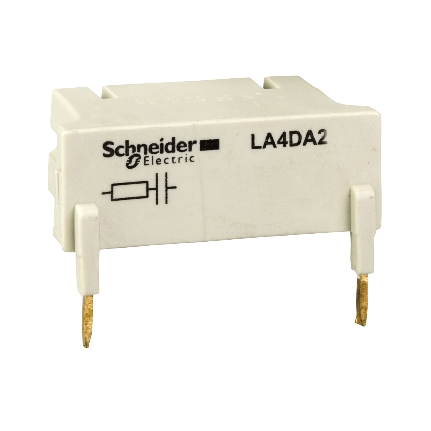LA4DA2G TeSys RC Circuit Suppressor Module, 3/4 Poles, For Use With TeSys D LC1D80 to LC1D150, LC1D80004 to D115004, LC1D40008 to D80008 Contactor