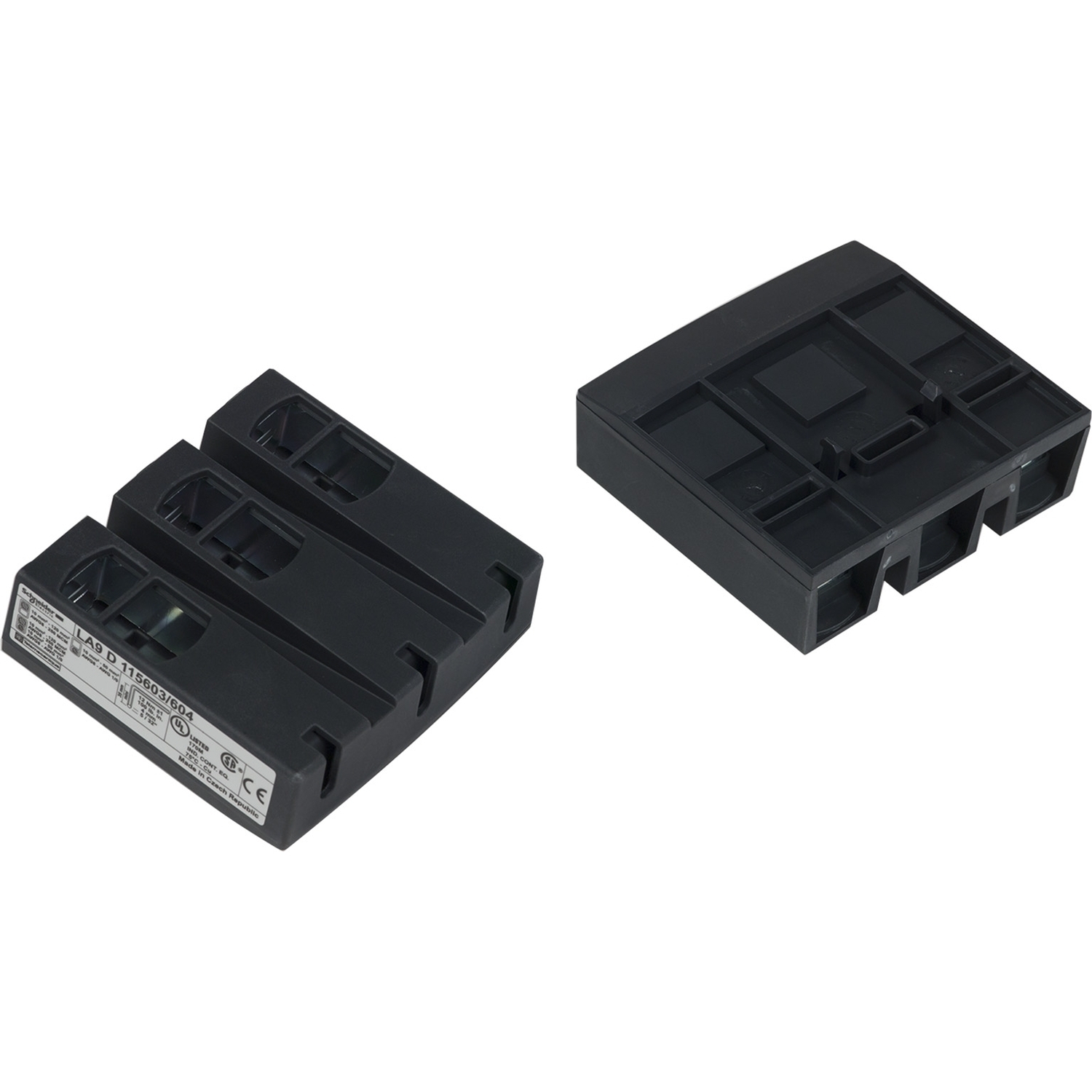 LA9D115603 TeSys D Terminal Block, 3 Poles, For Use With TeSys D LC1D115 to LC1D150 Contactor