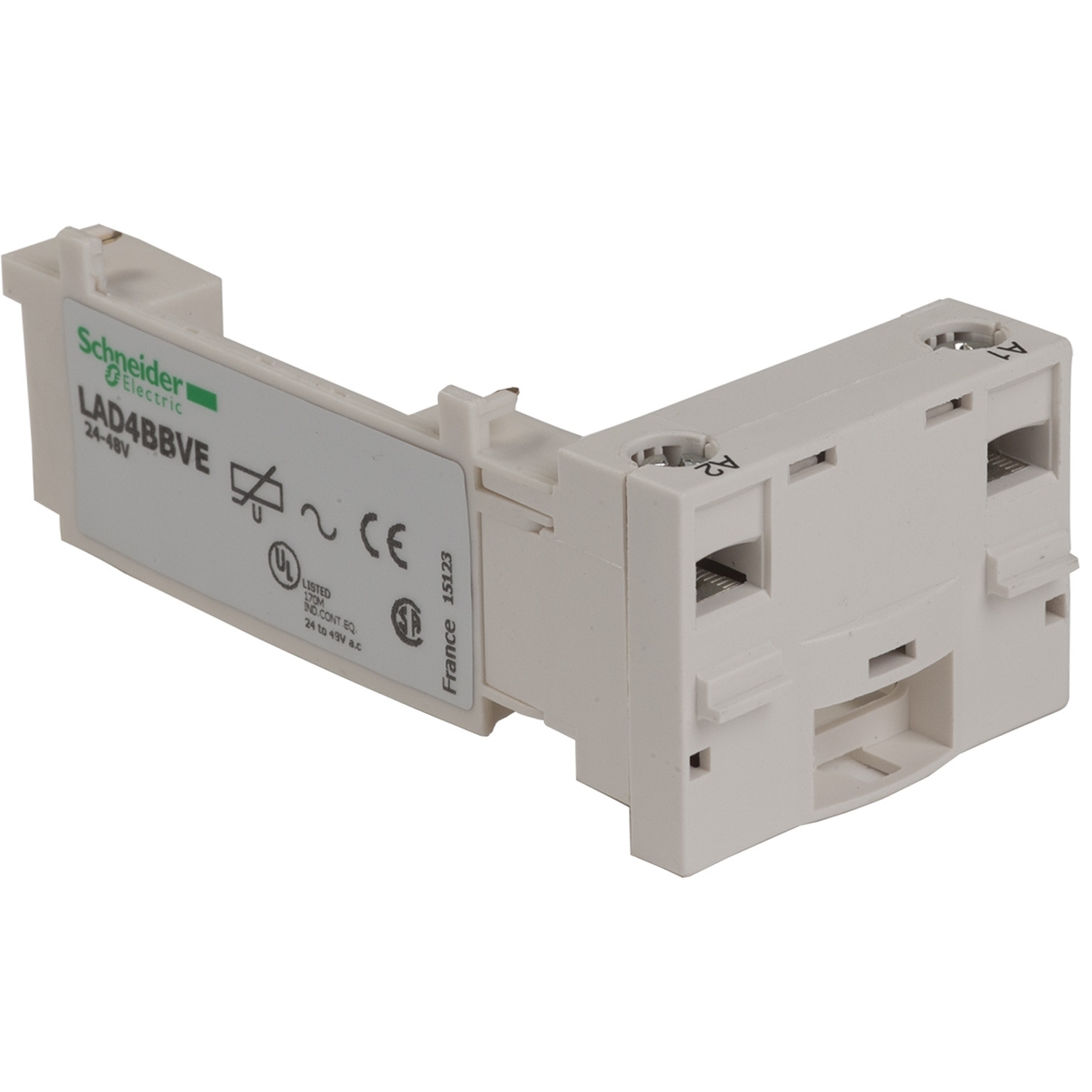 LAD4BBVE TeSys D IEC Contactor Cabling, For Use With LC1D09/LC1D38 Series Contactor