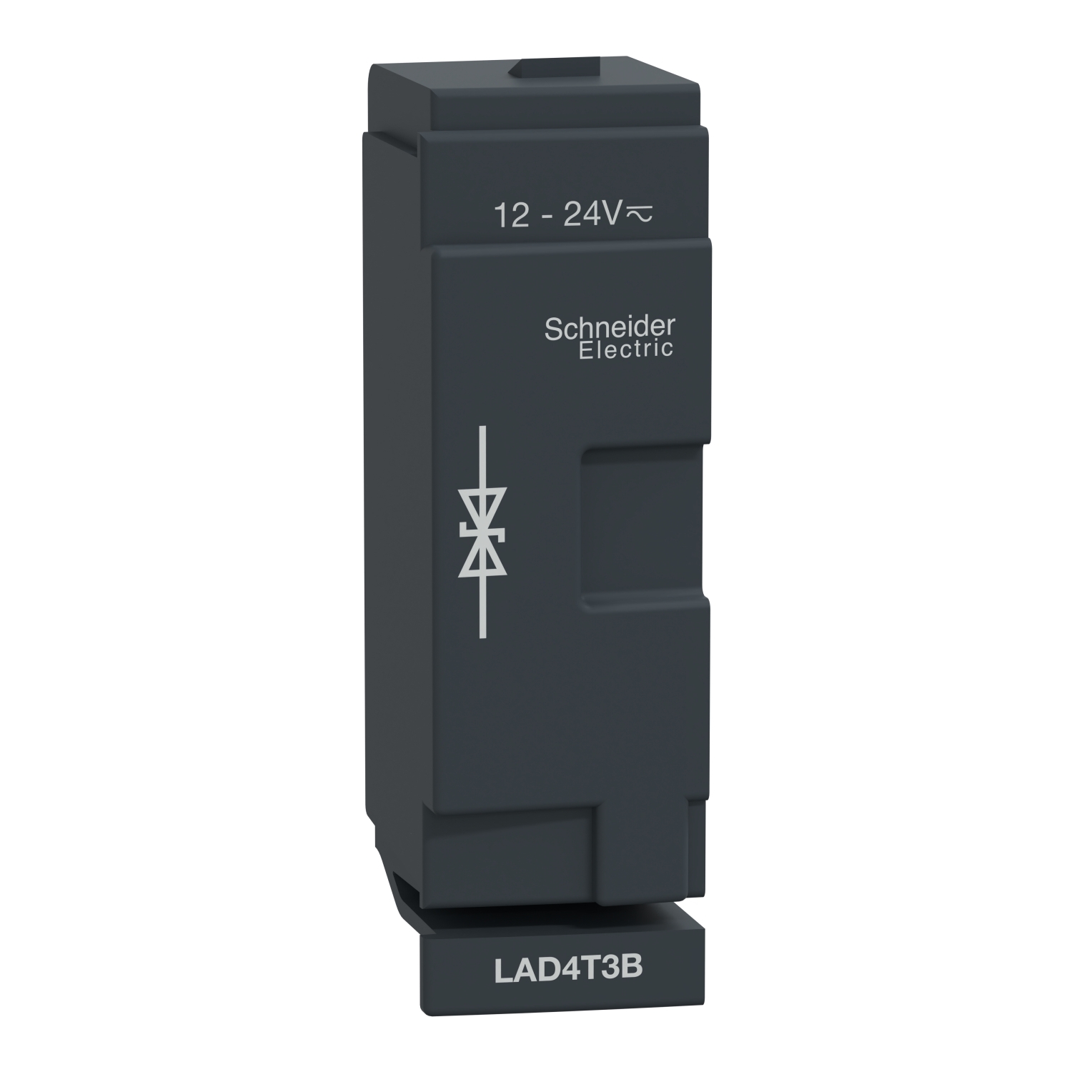 LAD4T3B TeSys D Bi-Directional Peak Limiting Diode Suppressor Module, 50/60 Hz, 12 to 24 V AC/DC V Coil