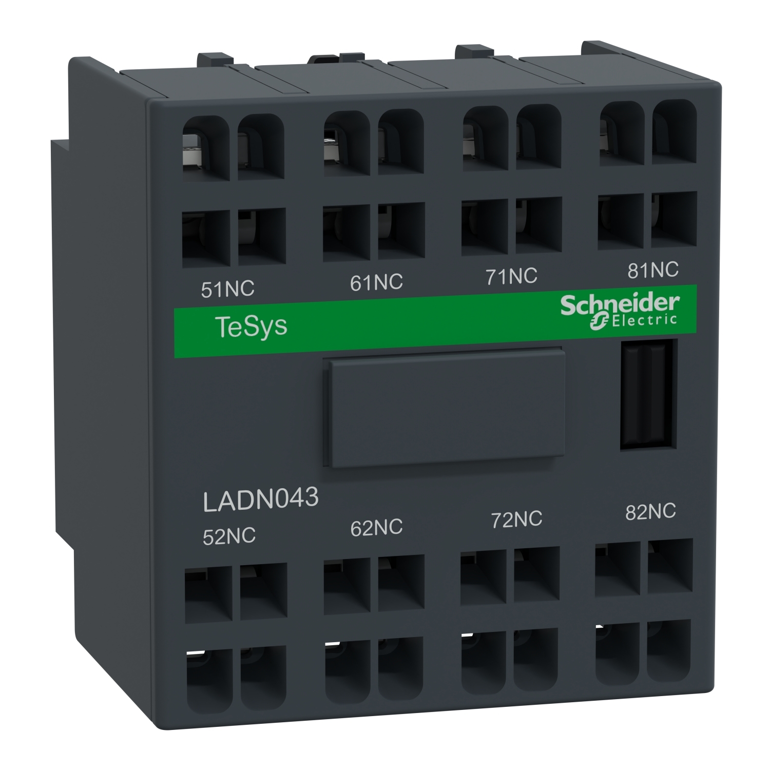 LADN043 TeSys D Instantaneous Auxiliary Contact Block, 690 V AC, 10 A, 4NC Contacts