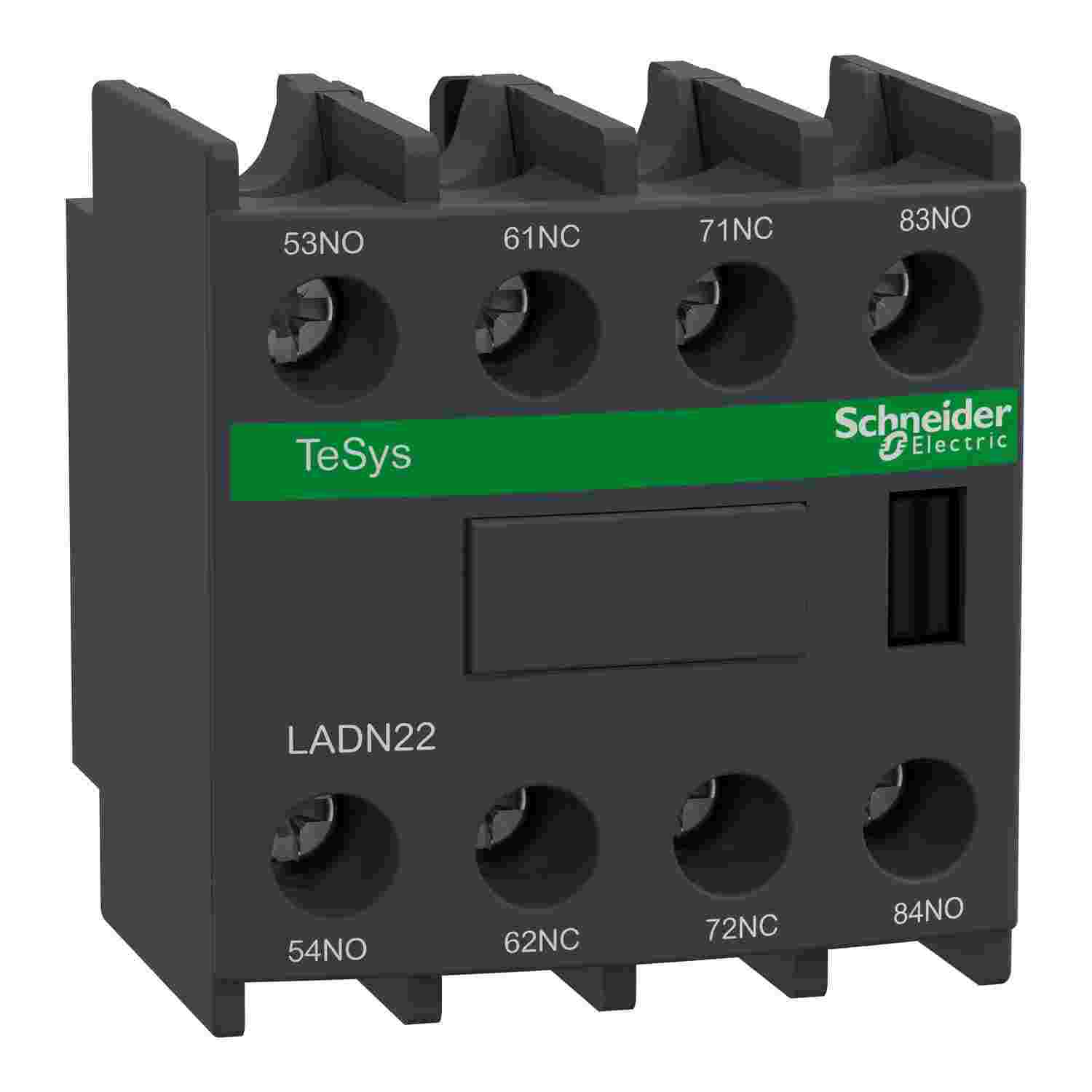 LADN22 TeSys D Auxiliary Contact Block, 690 V AC, 10 A, 2NO-2NC Contacts