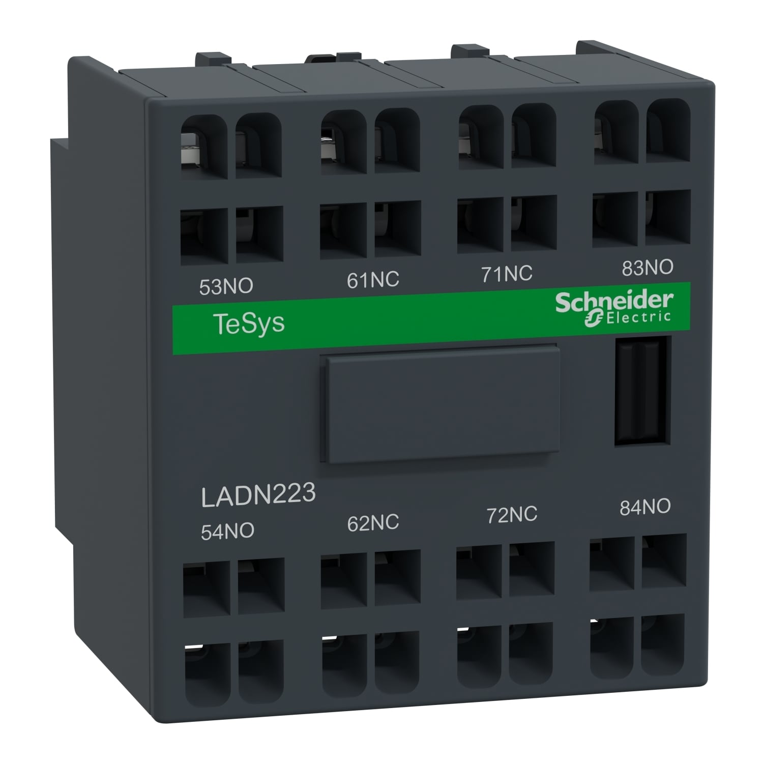 LADN223 TeSys D Instantaneous Normal Environment Auxiliary Contact Block, 690 V AC, 10 A, 2NO-2NC Contacts