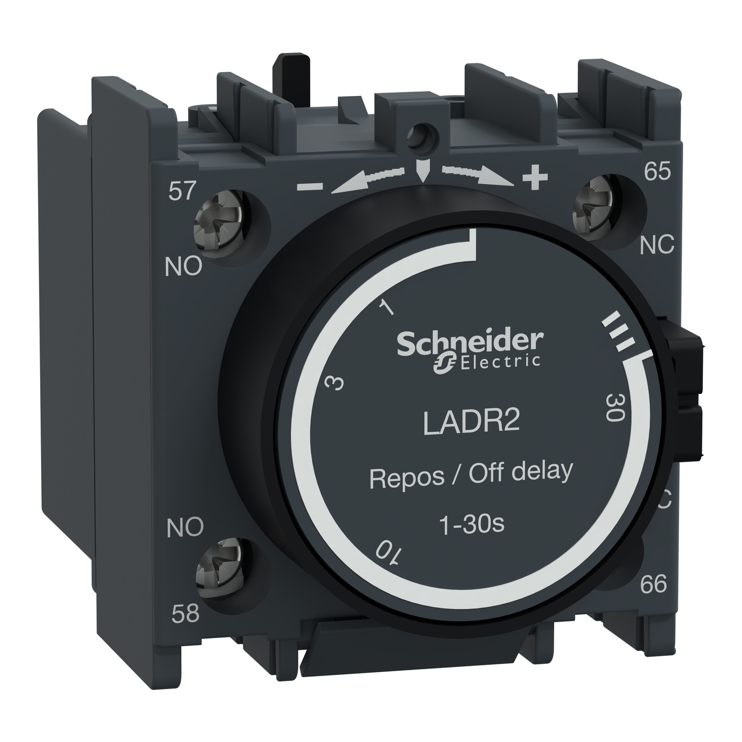 LADR2 TeSys D OFF-Time Delay Auxiliary Contact Block, 690 V AC, 10 A, 1NO-1NC Contacts