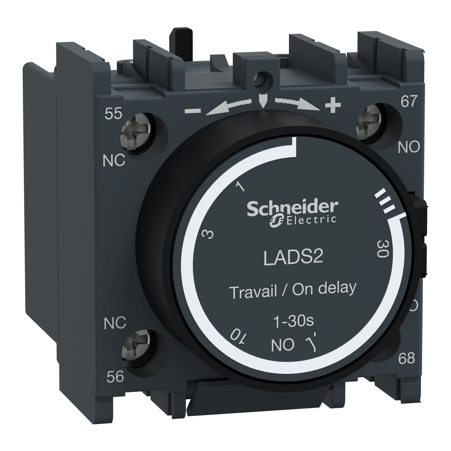 LADS2 TeSys D ON-Time Delay Auxiliary Contact Block, 690 V AC, 10 A, 1NO-1NC Contacts