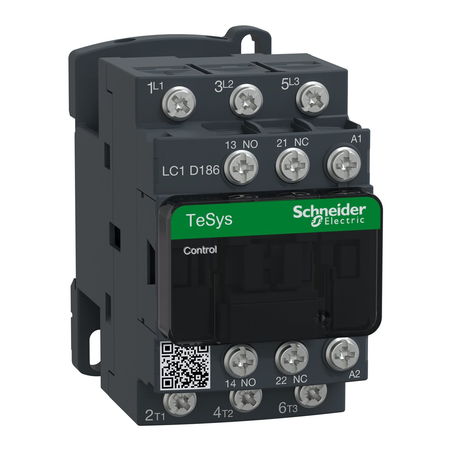 LC1D186G7 TeSys D LC1D Non-Reversing IEC Contactor, 120 V AC V Coil, 18/32 A, 3NO Contact, 3 Poles