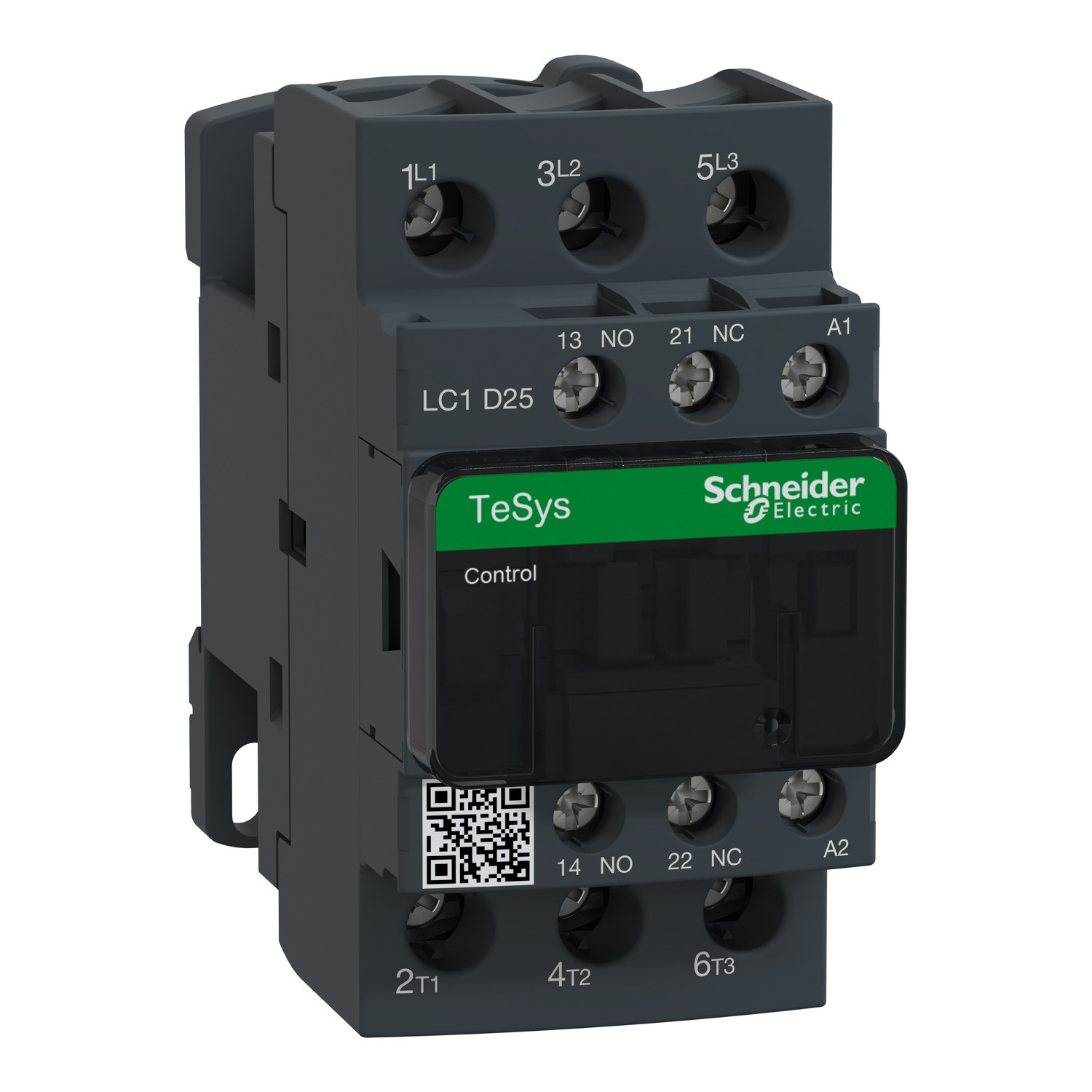 LC1D25B7 LC1D Direct On-Line IEC Contactor, 24/690 V AC, 300 V DC V Coil, 25/40 A, 3NO Contact, 3 Poles